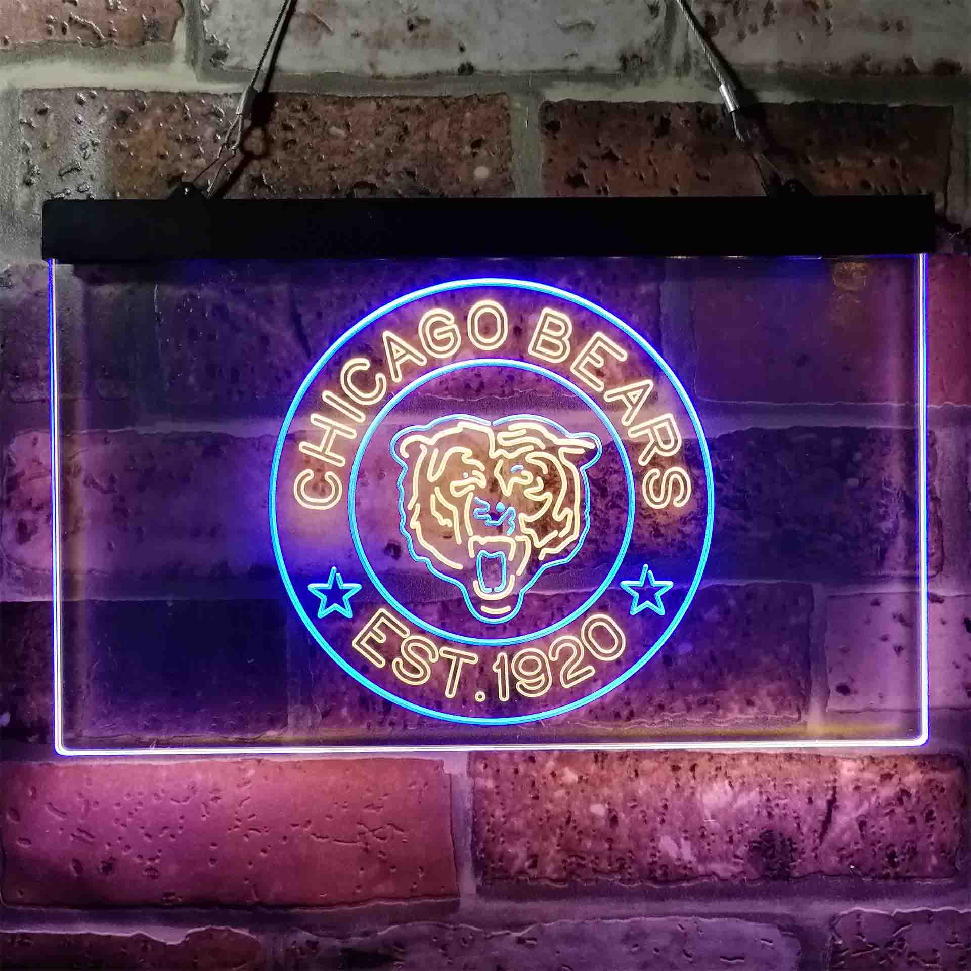 Personalized Chicago Bears Neon-Like LED Sign - ProLedSign