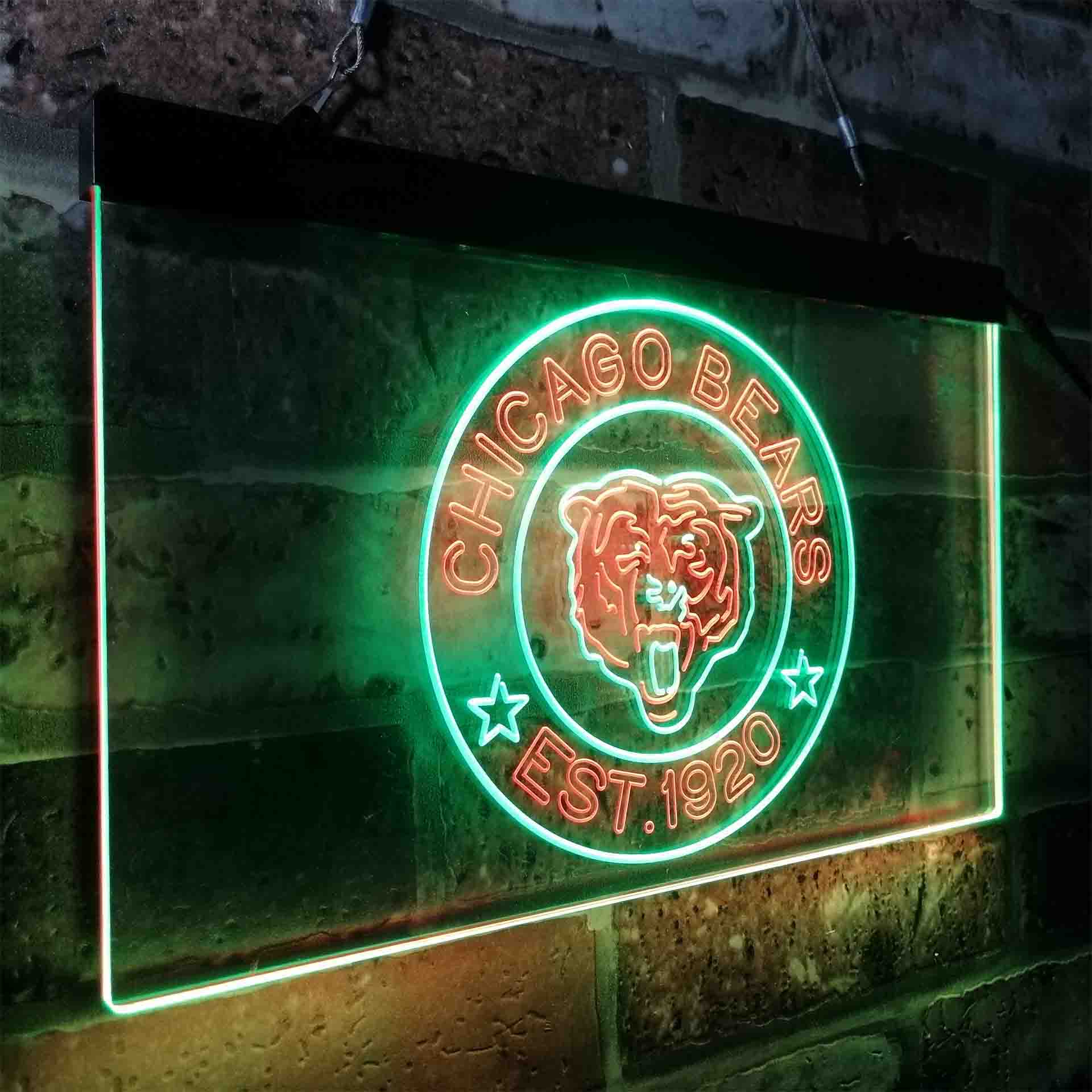 Personalized Chicago Bears Neon-Like LED Sign - ProLedSign