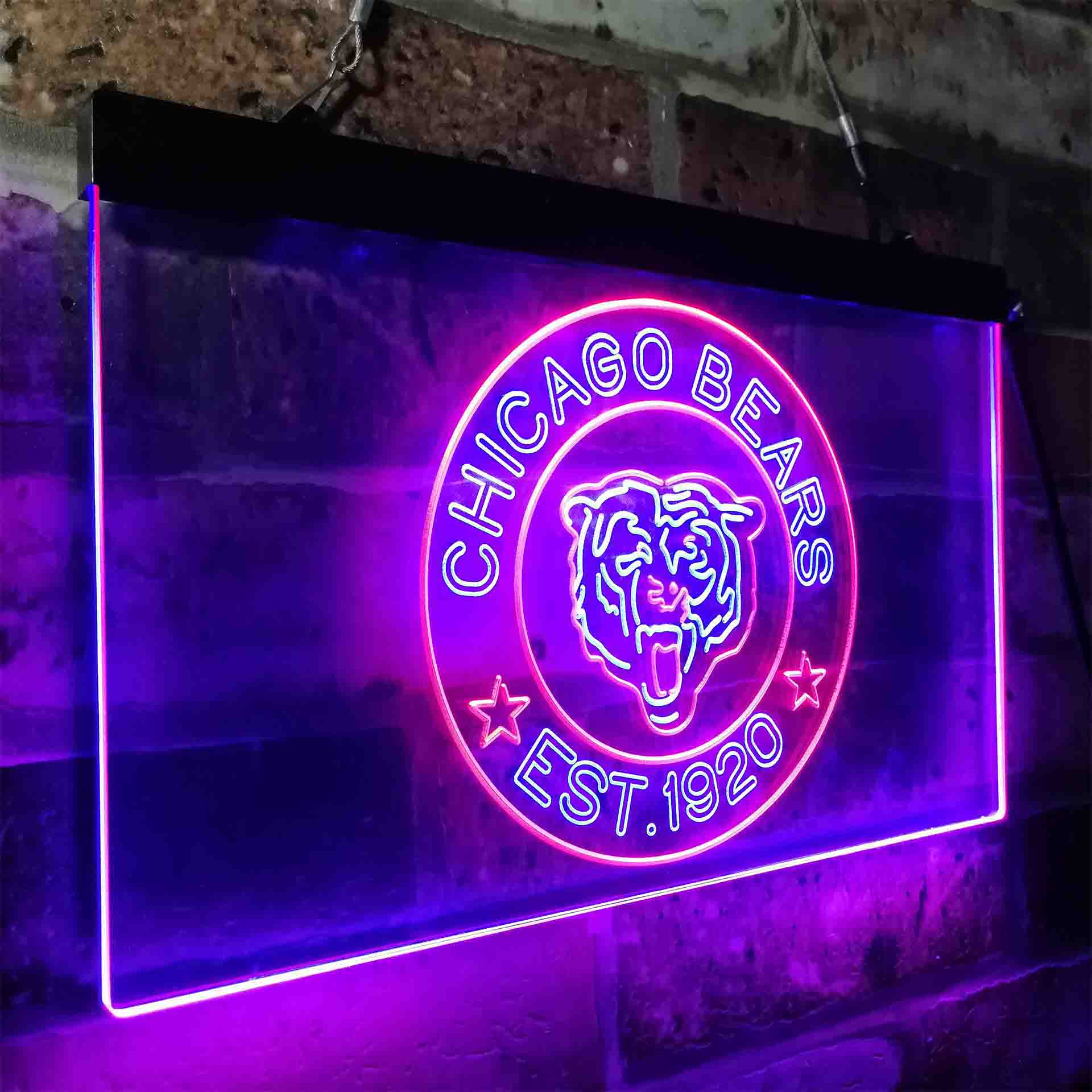 Personalized Chicago Bears Neon-Like LED Sign - ProLedSign