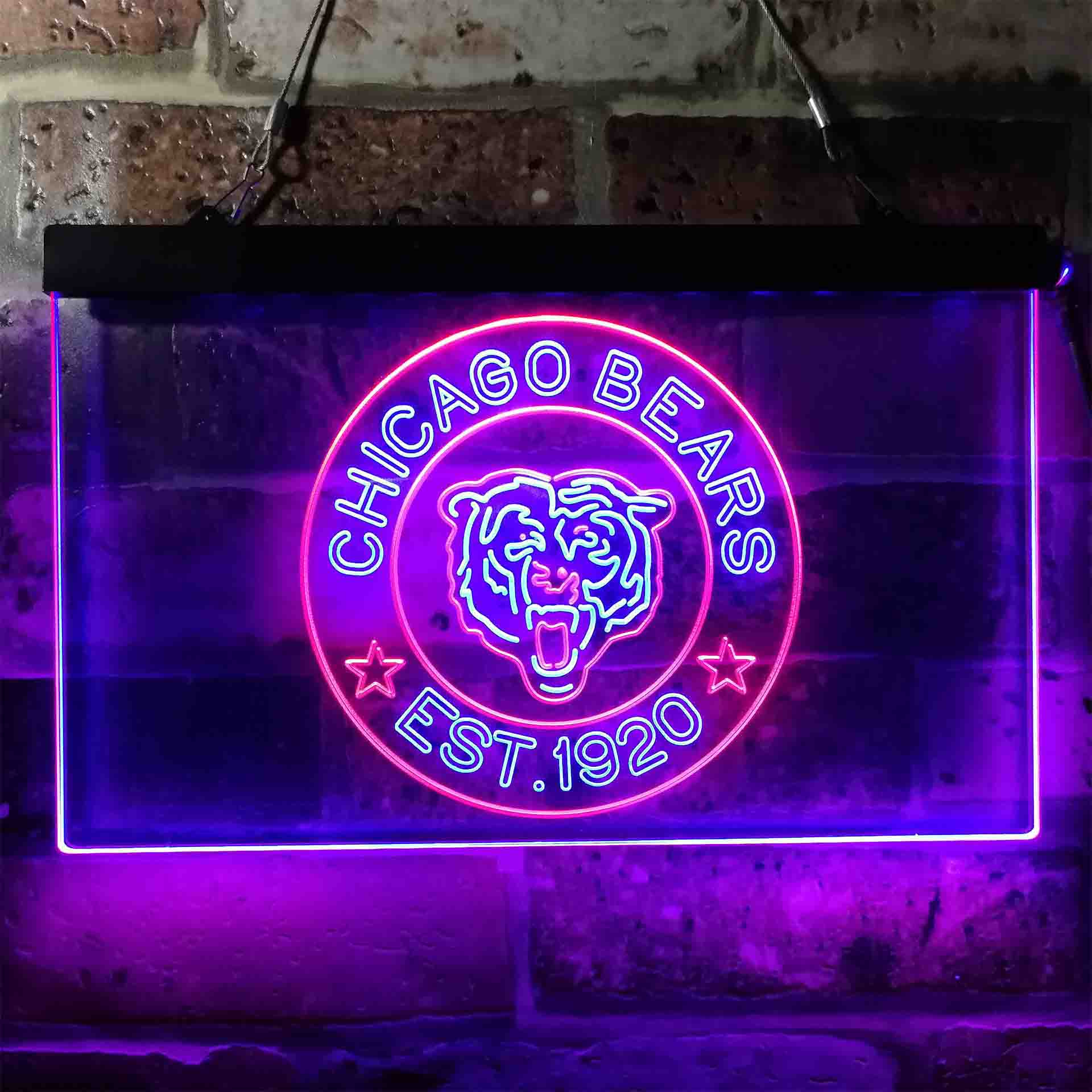 Personalized Chicago Bears Neon-Like LED Sign - ProLedSign