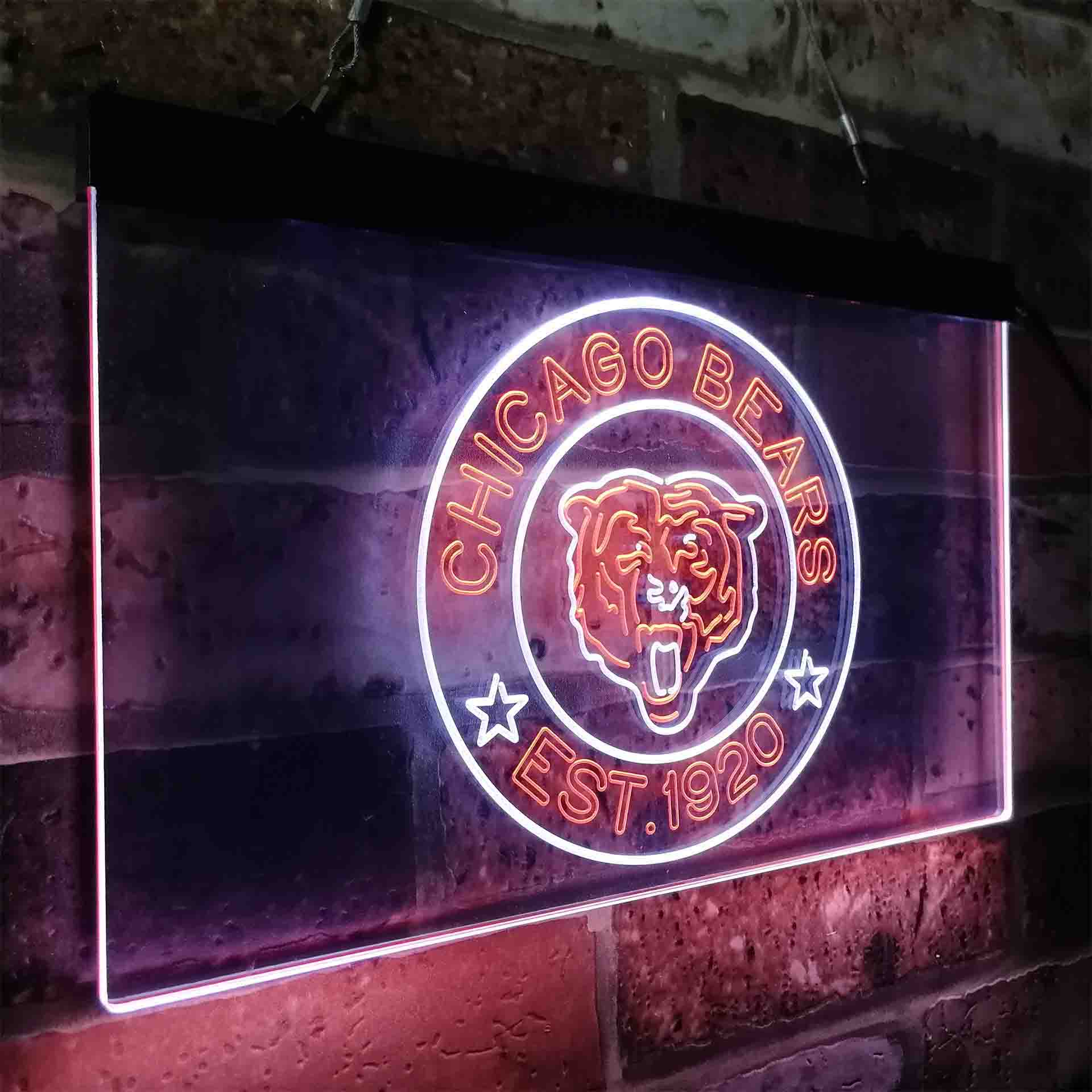 Personalized Chicago Bears Neon-Like LED Sign - ProLedSign