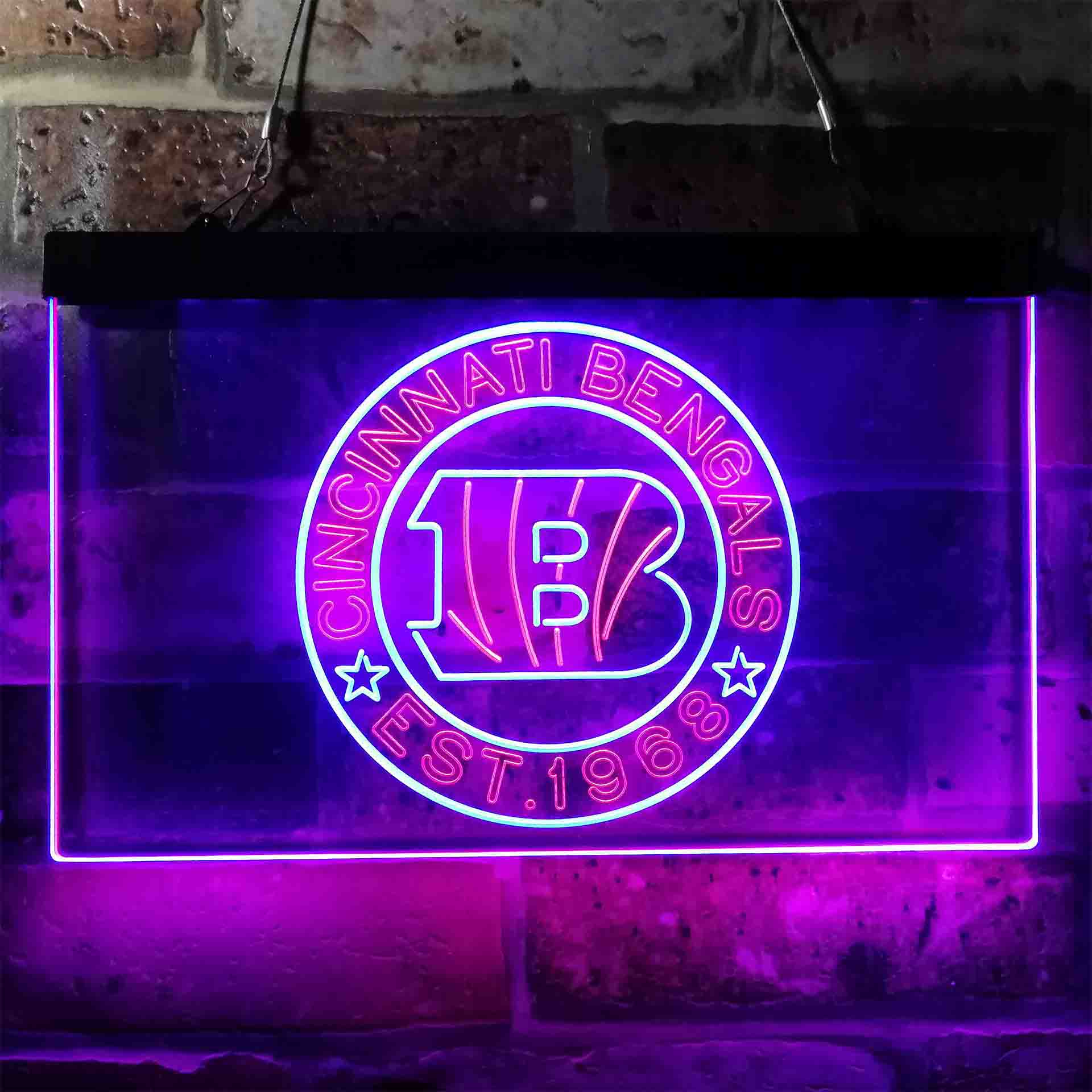 Personalized Cincinnati Bengals Neon-Like LED Sign - ProLedSign