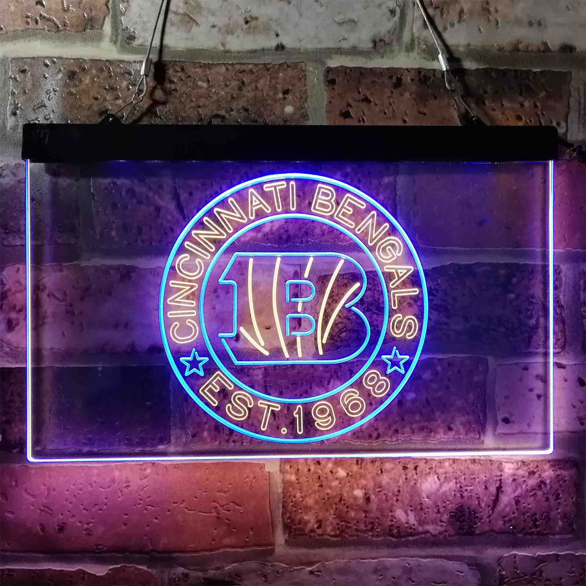 Personalized Cincinnati Bengals Neon-Like LED Sign - ProLedSign