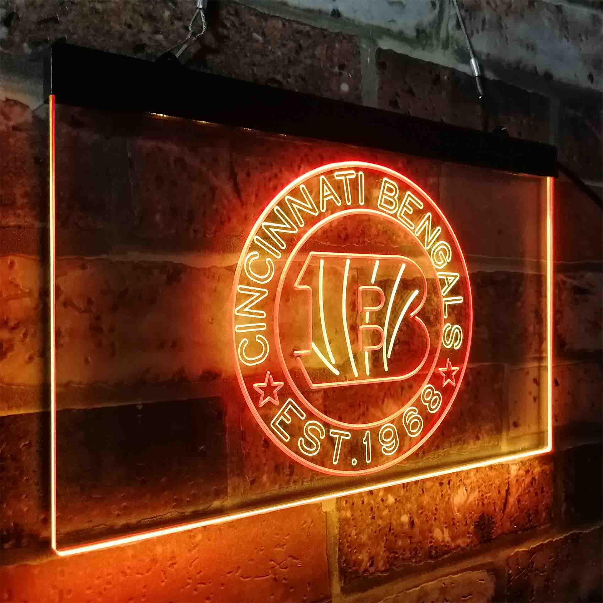 Personalized Cincinnati Bengals Neon-Like LED Sign - ProLedSign