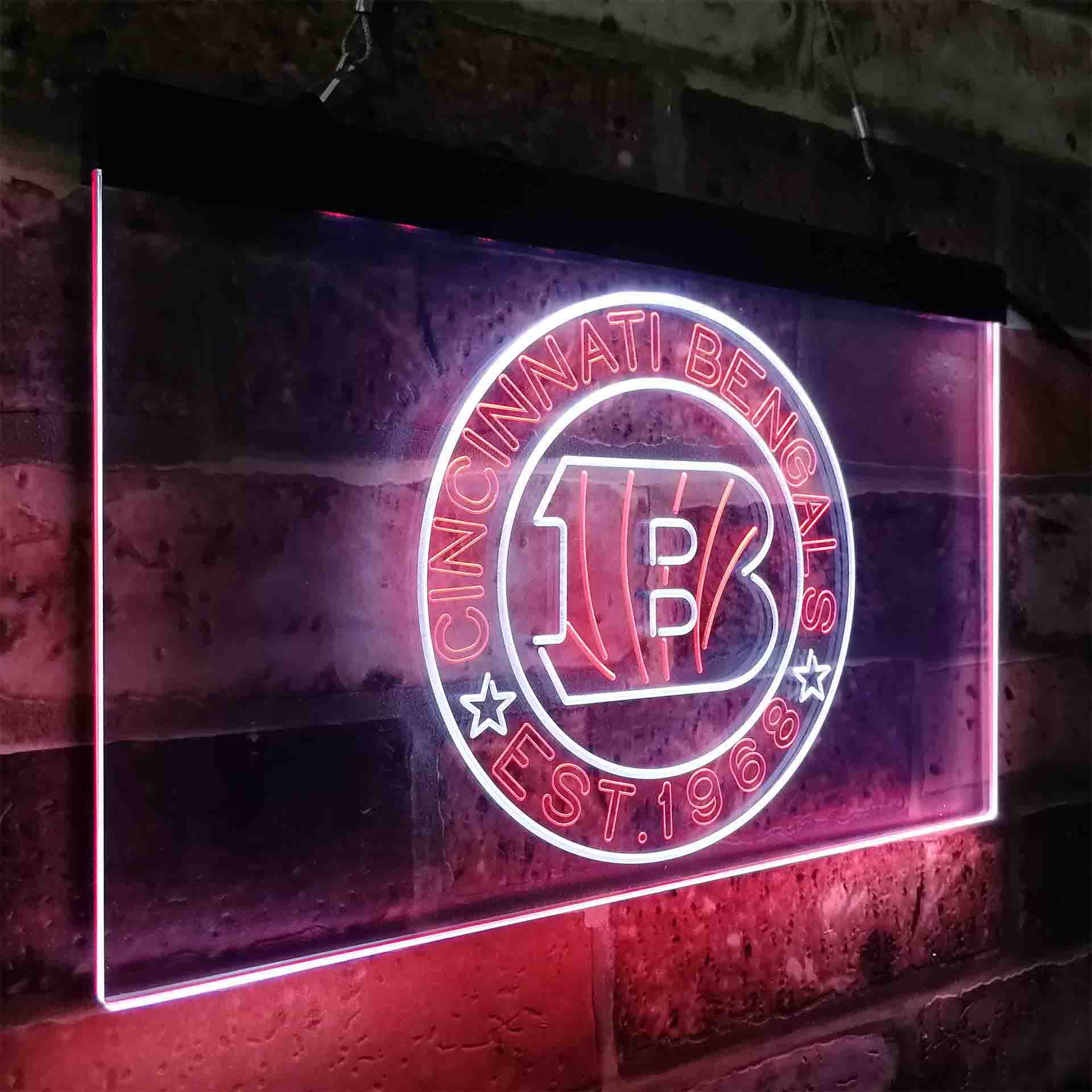 Personalized Cincinnati Bengals Neon-Like LED Sign - ProLedSign