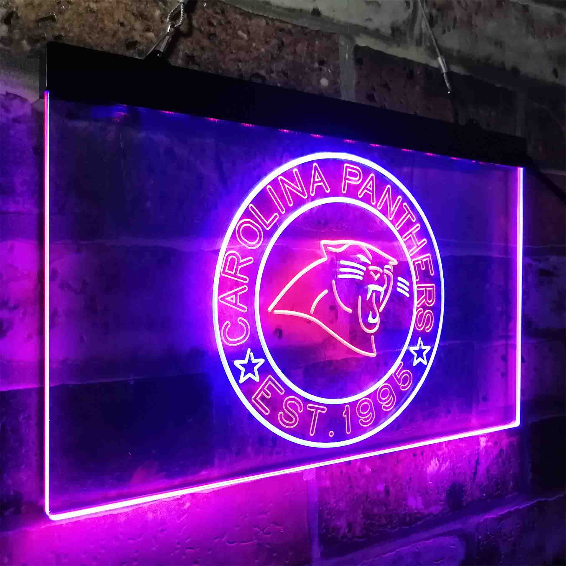 Personalized Carolina Panthers Neon-Like LED Sign - ProLedSign