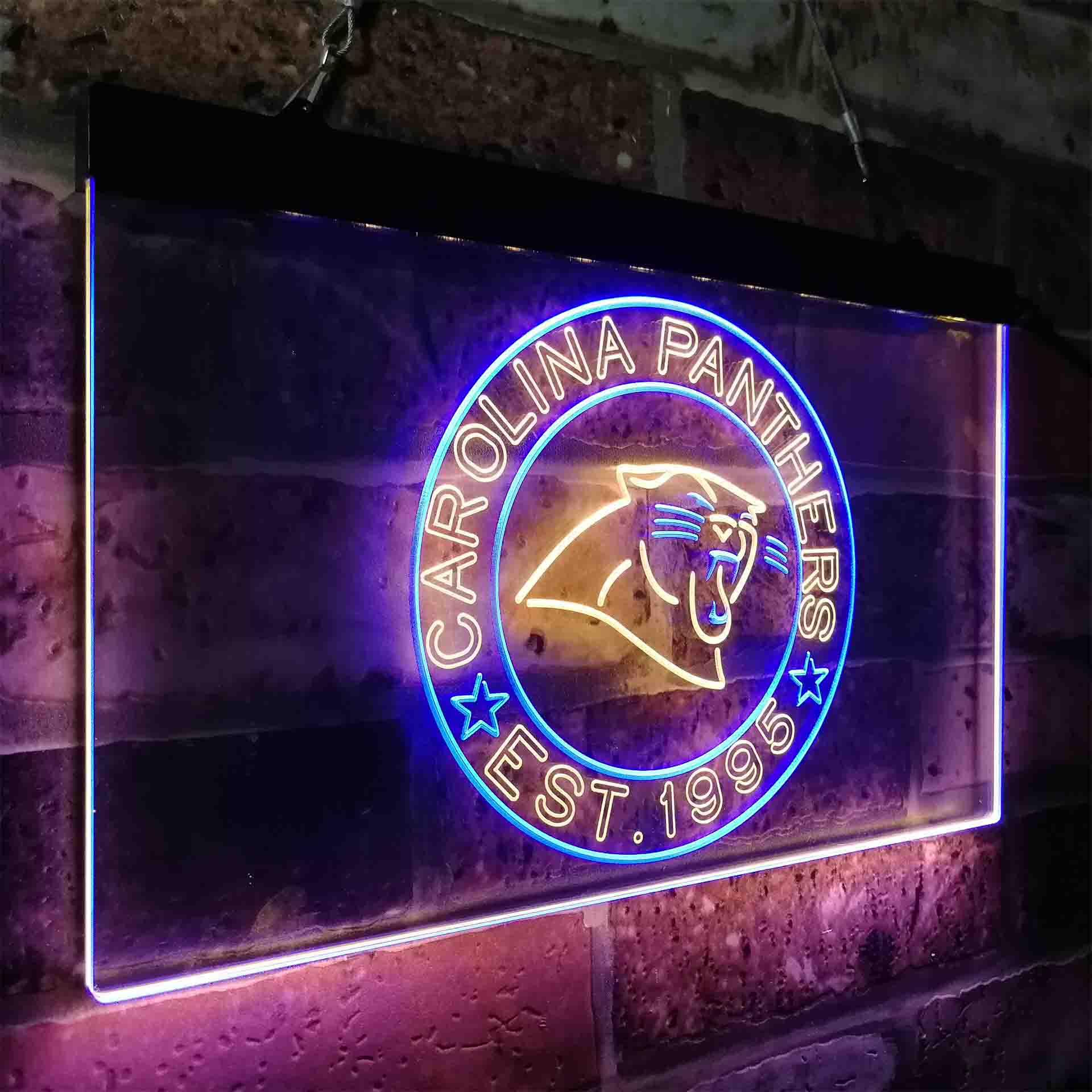 Personalized Carolina Panthers Neon-Like LED Sign - ProLedSign