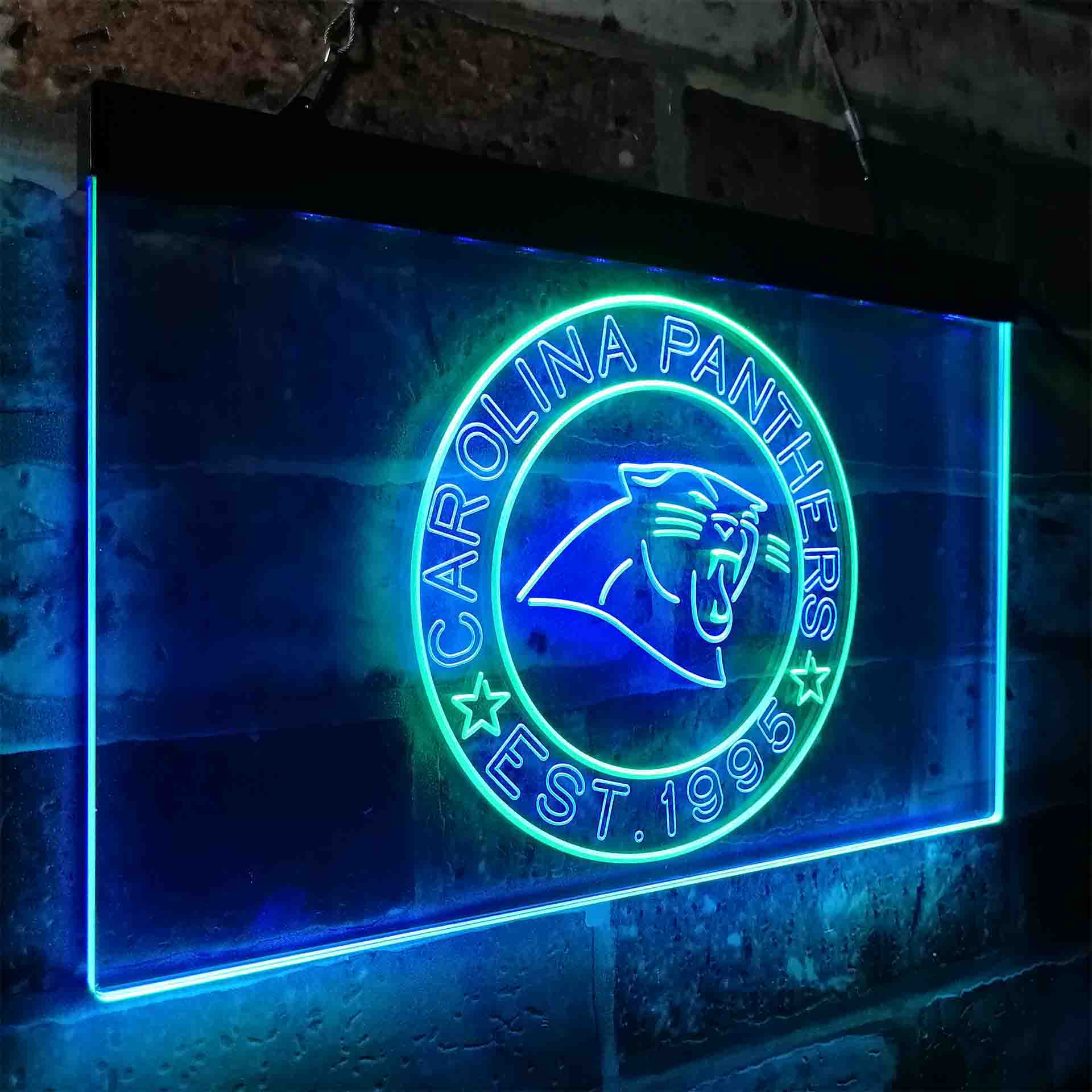 Personalized Carolina Panthers Neon-Like LED Sign - ProLedSign