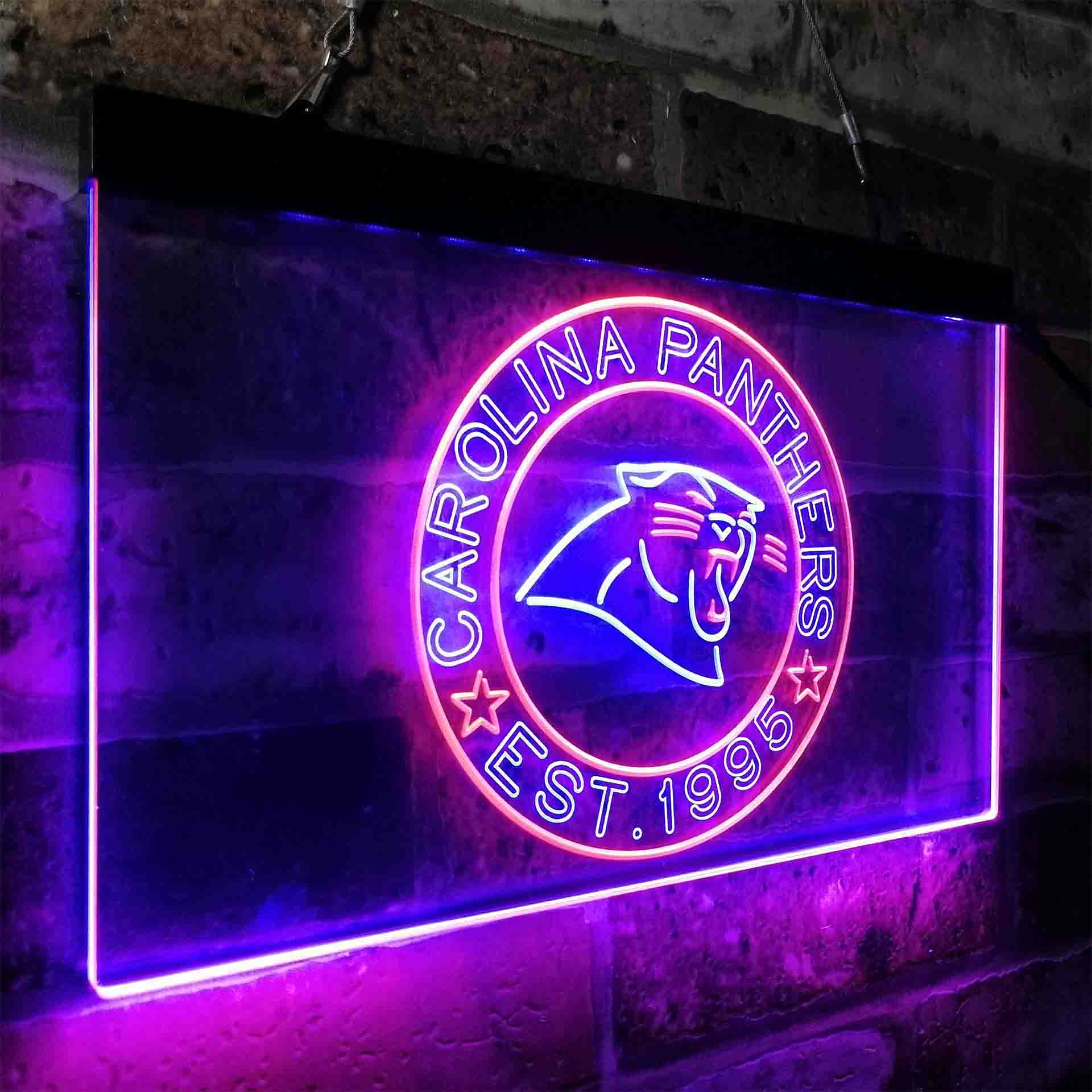 Personalized Carolina Panthers Neon-Like LED Sign - ProLedSign