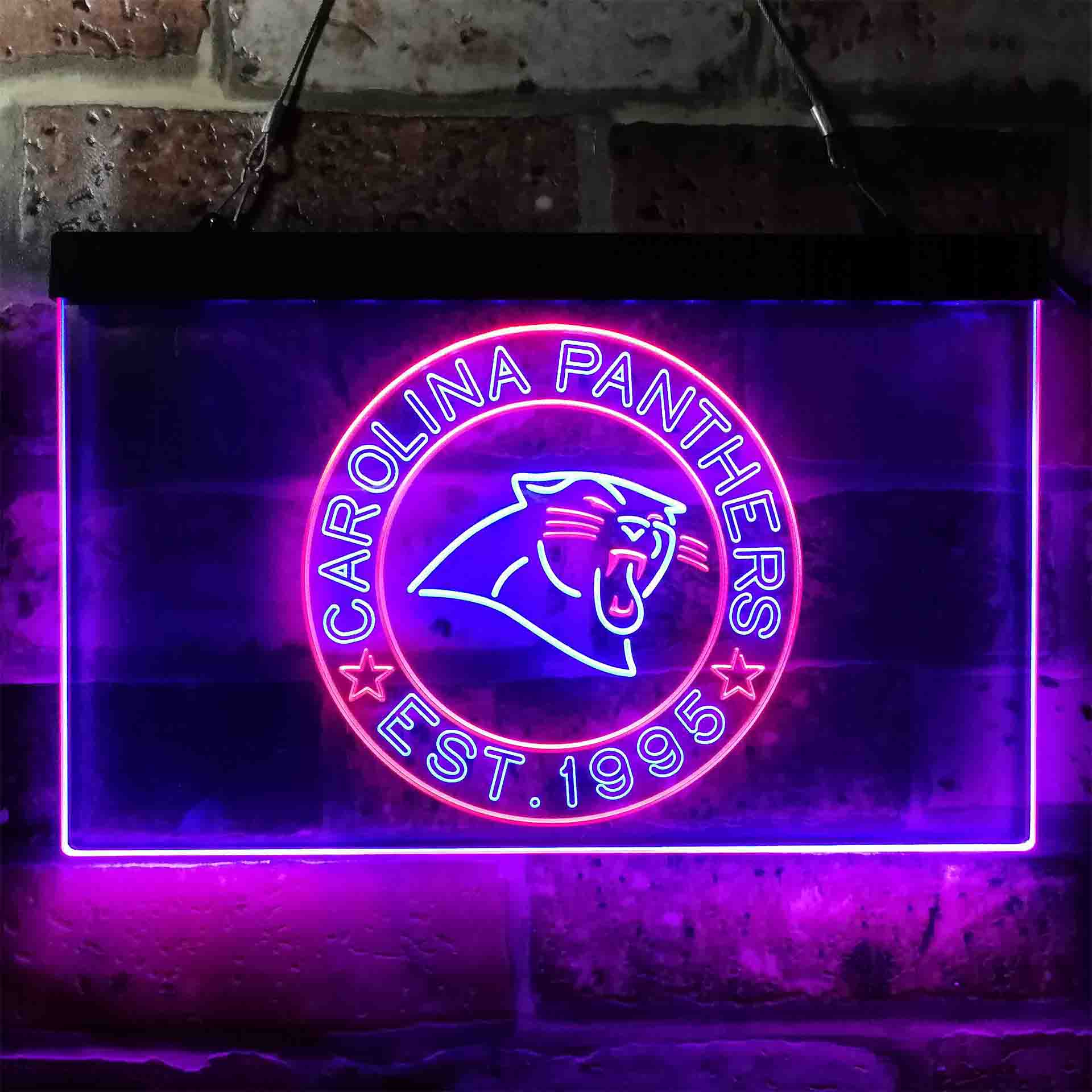 Personalized Carolina Panthers Neon-Like LED Sign - ProLedSign