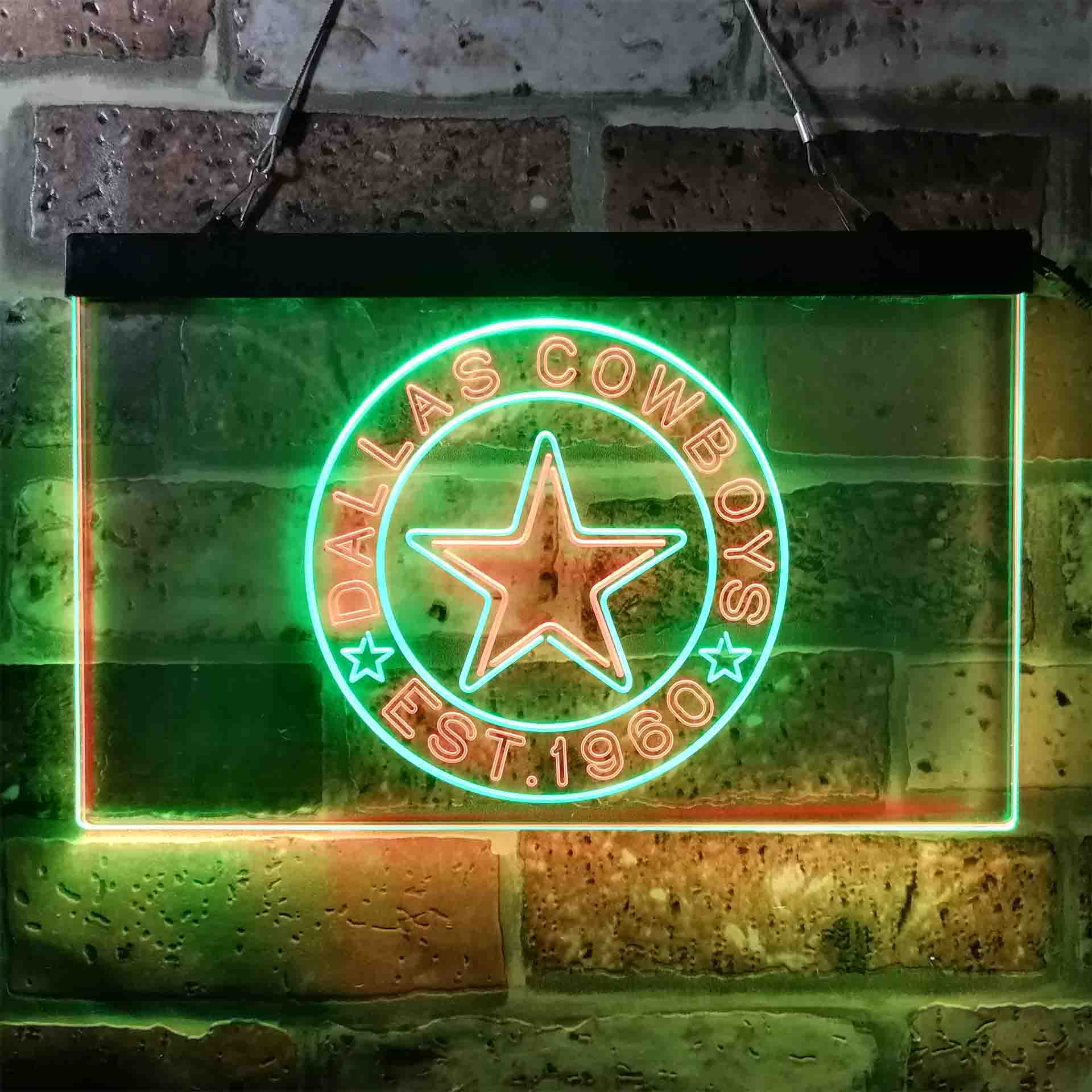 Personalized Dallas Cowboys Neon-Like LED Sign - ProLedSign