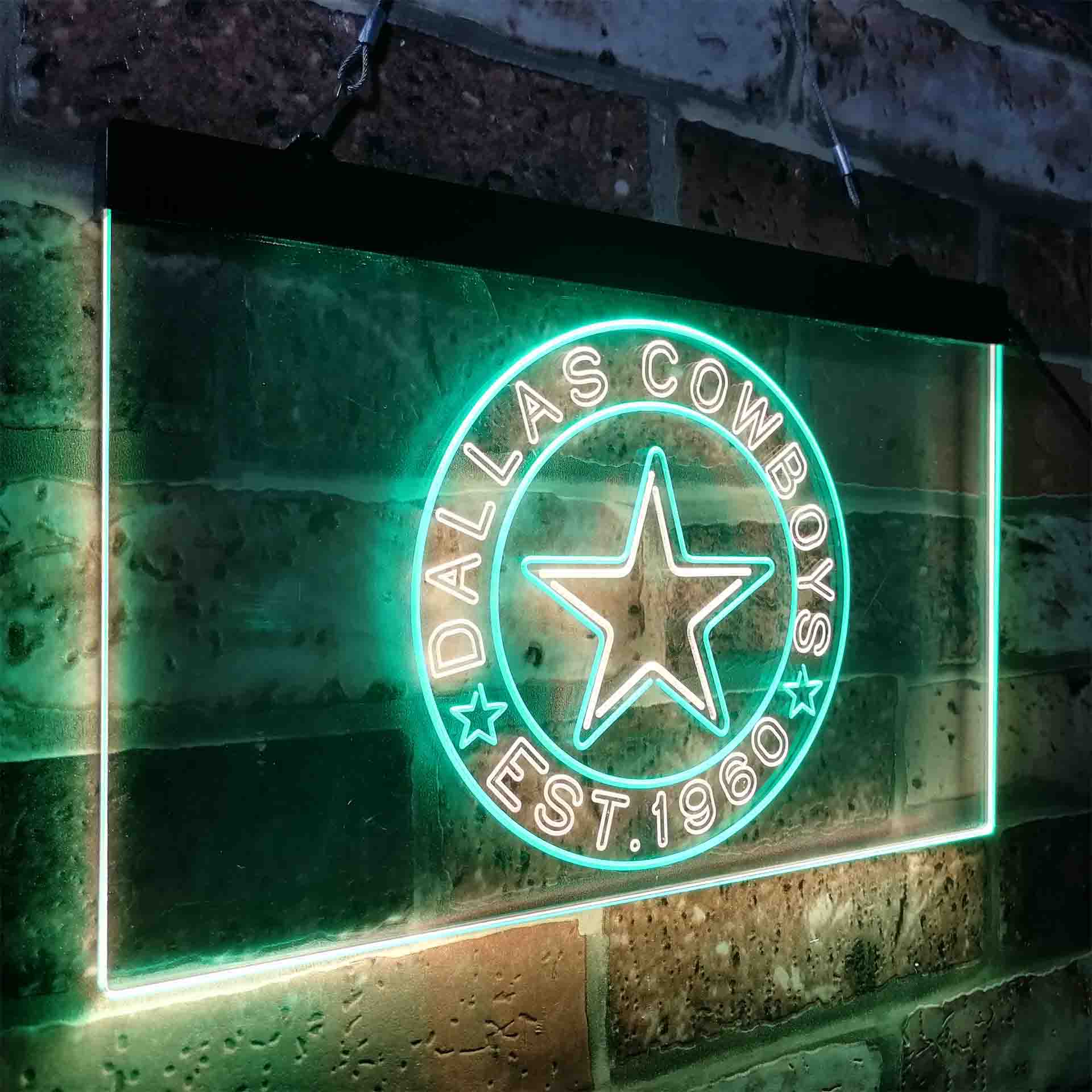 Personalized Dallas Cowboys Neon-Like LED Sign - ProLedSign