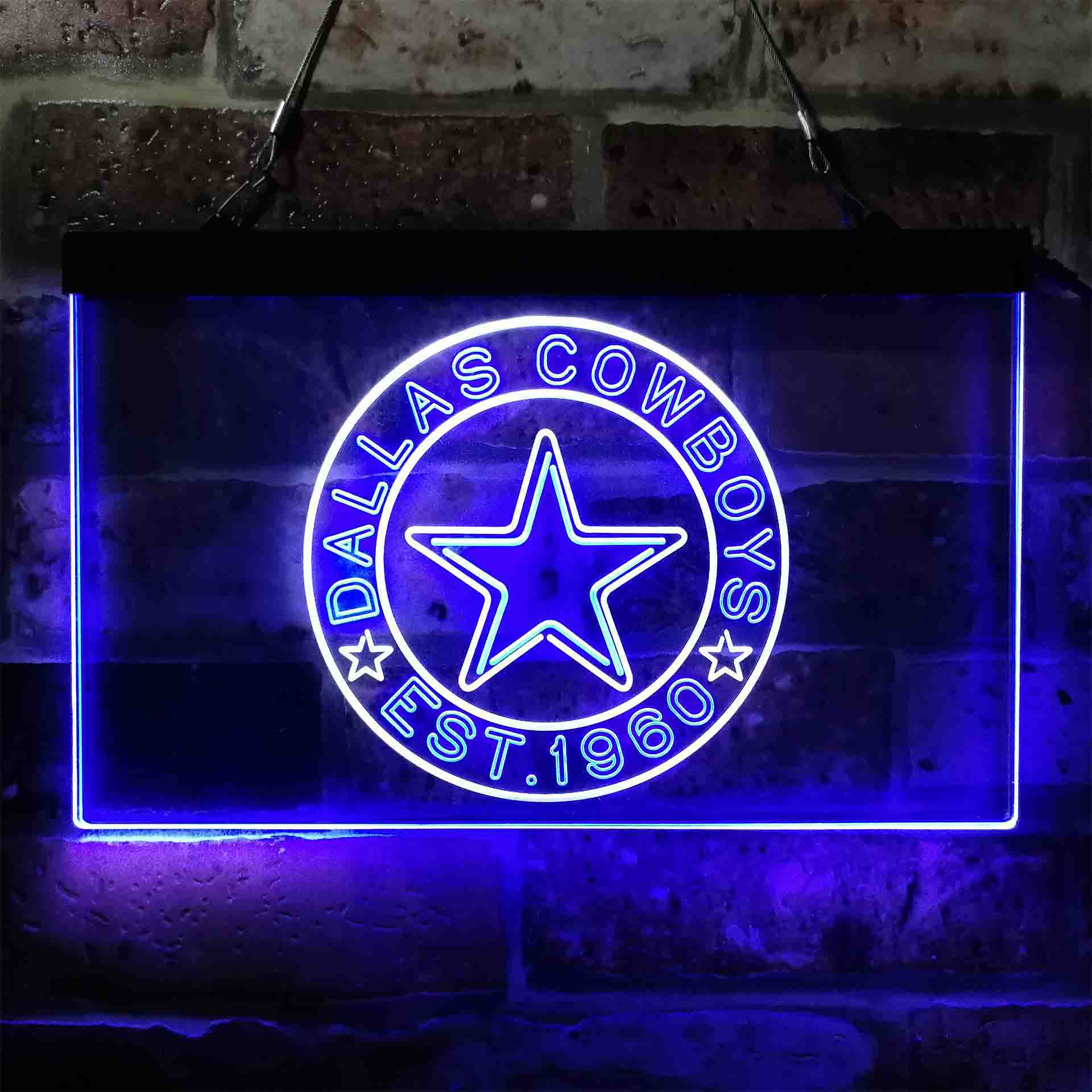 Personalized Dallas Cowboys Neon-Like LED Sign - ProLedSign