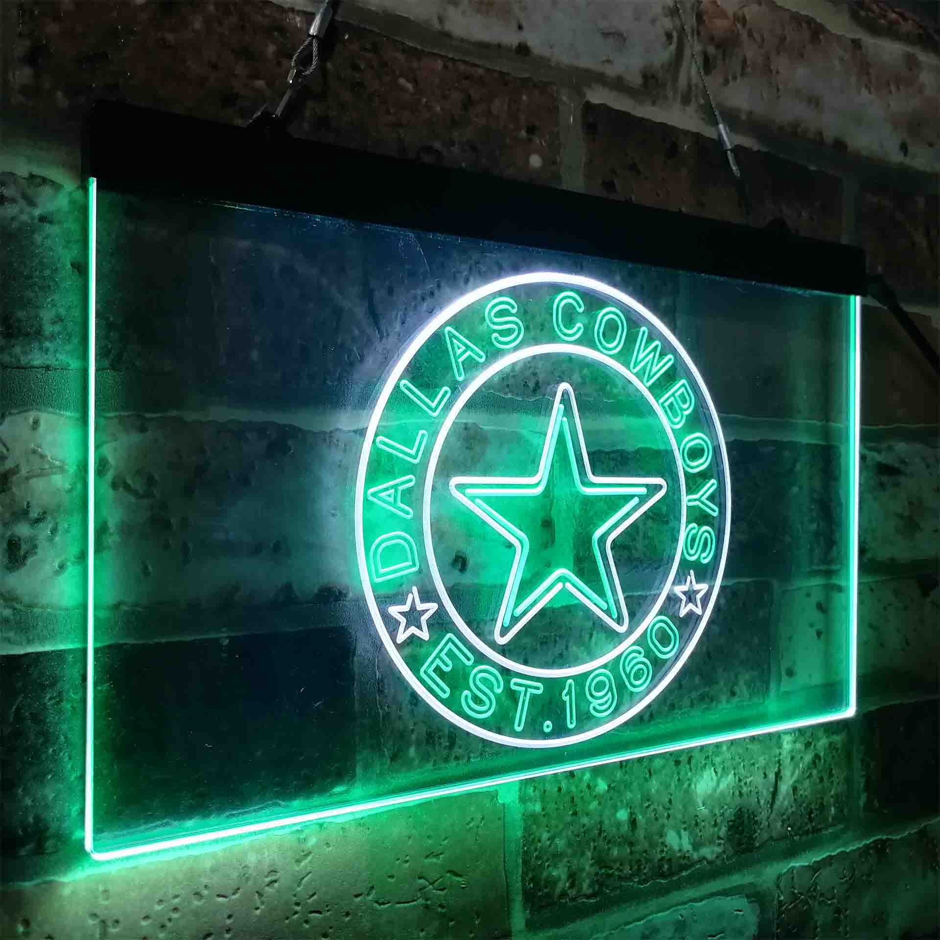 Personalized Dallas Cowboys Neon-Like LED Sign - ProLedSign