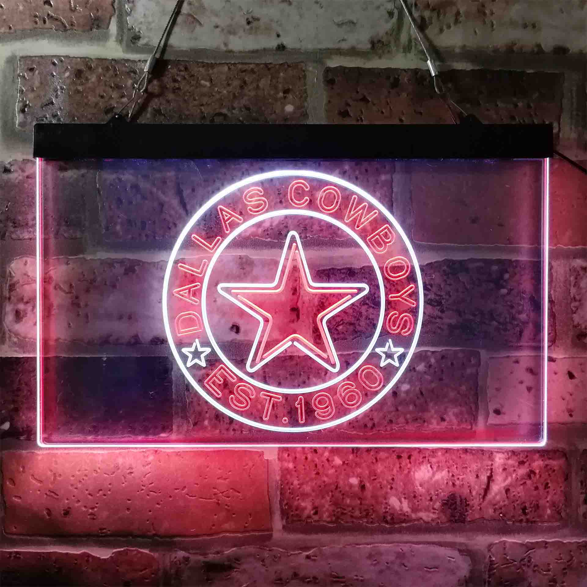 Personalized Dallas Cowboys Neon-Like LED Sign - ProLedSign