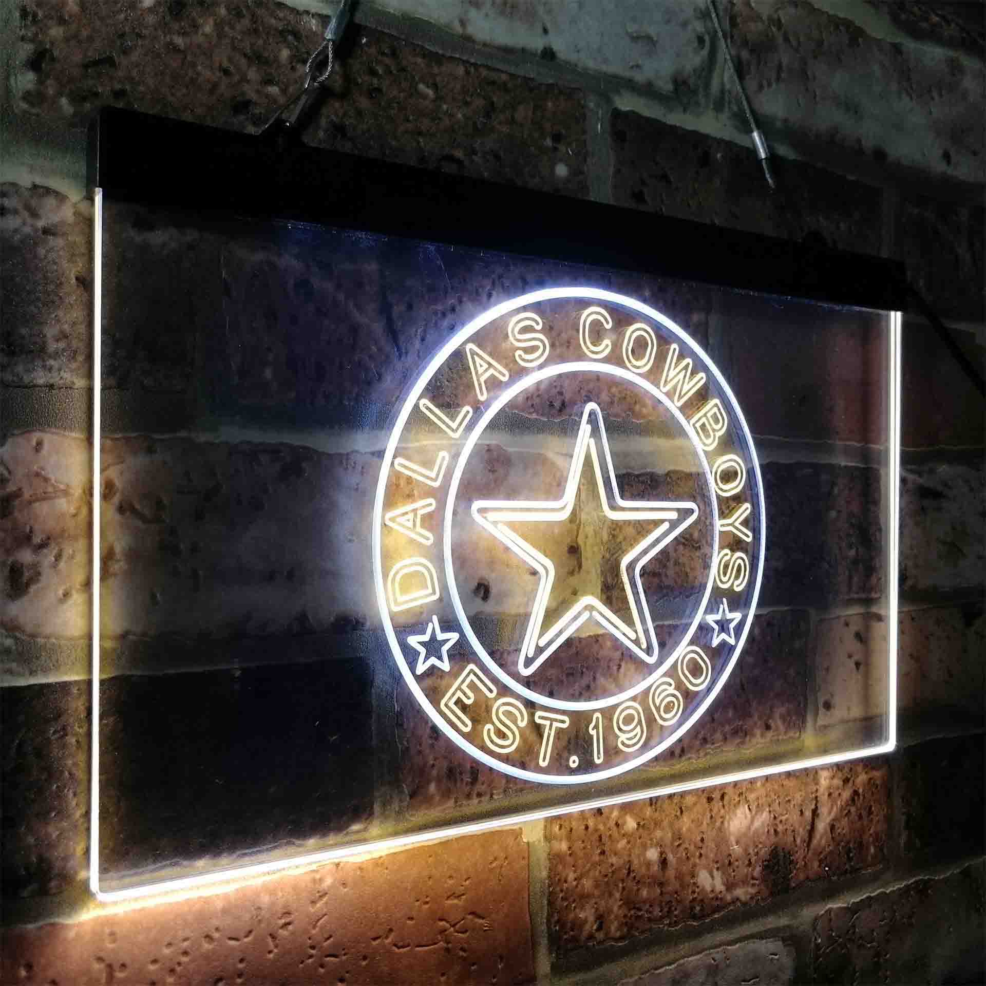 Personalized Dallas Cowboys Neon-Like LED Sign - ProLedSign