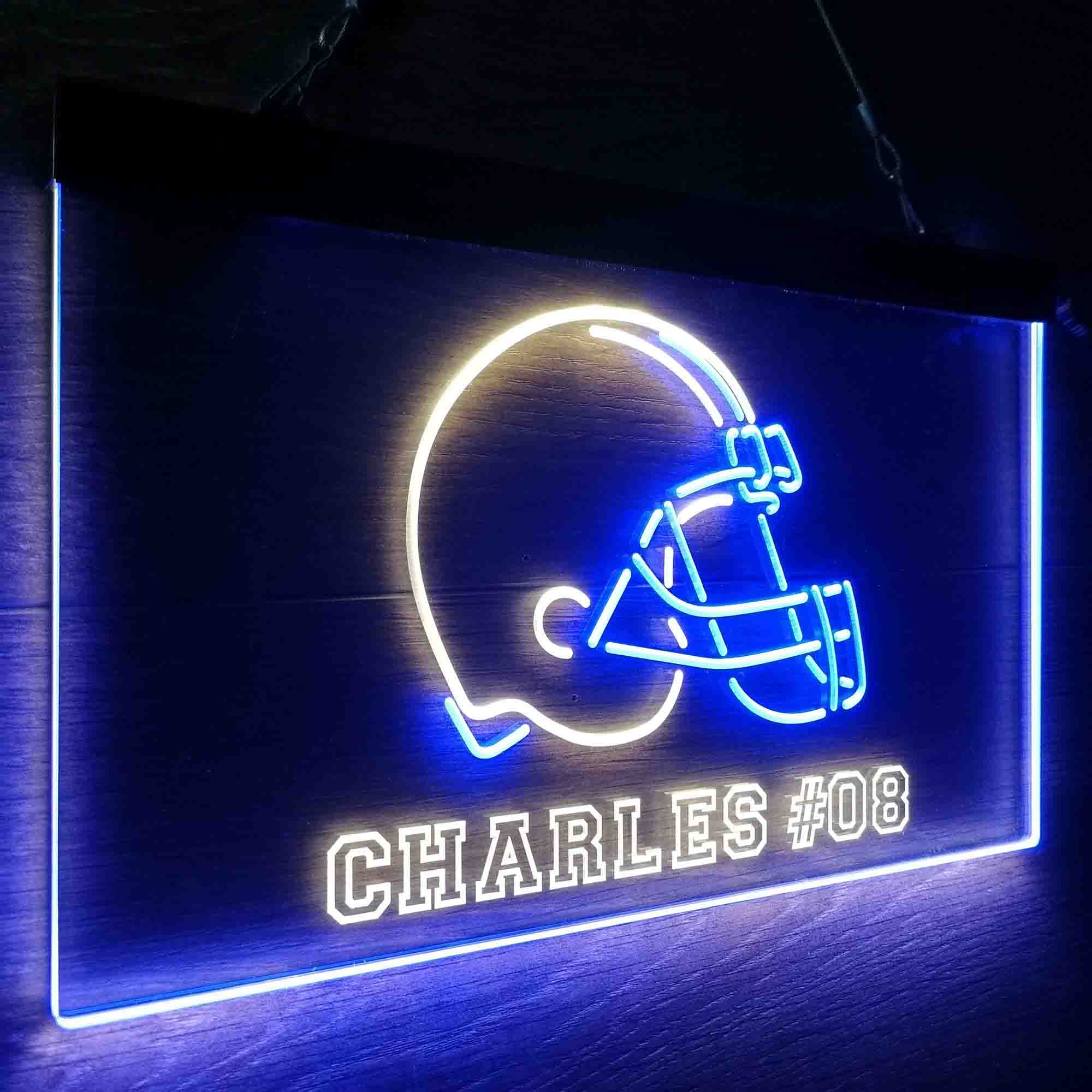 Personalized Cleveland Browns Team Number Neon-Like LED Sign - ProLedSign