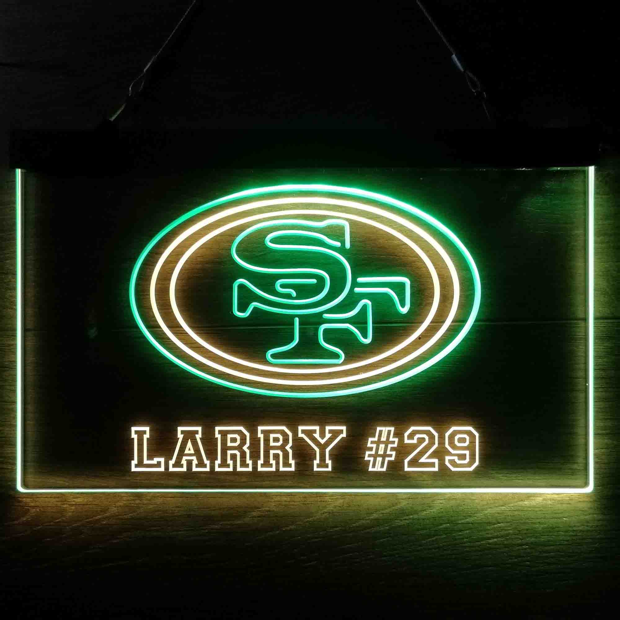 Personalized San Francisco 49ers Team Number Neon-Like LED Light Sign - led lab cave