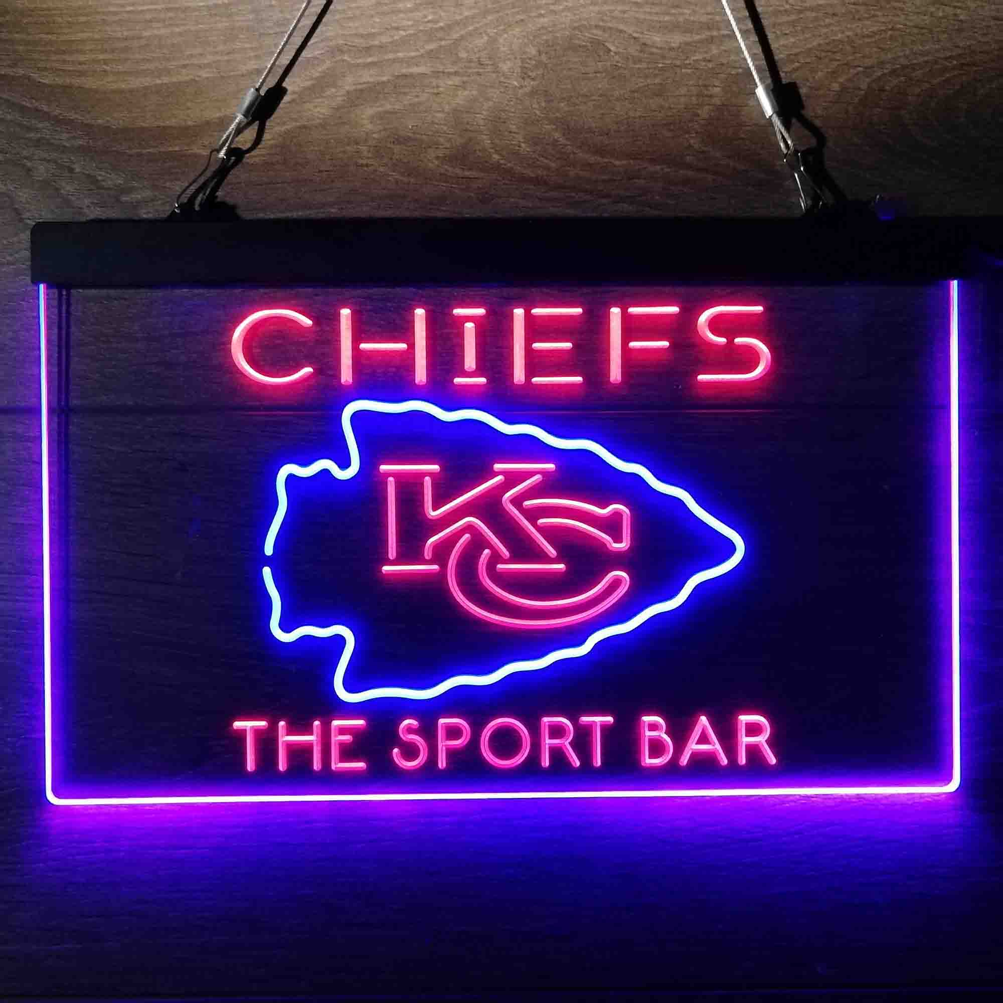 Personalized Kansas City Chiefs Neon-Like Led Light Sign, Chiefs Presents