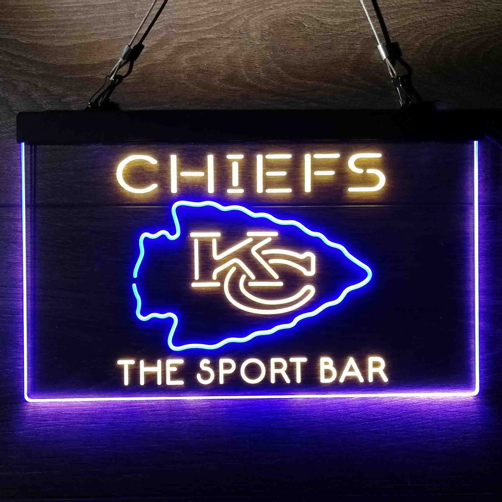 Personalized Kansas City Chiefs Neon-Like Led Light Sign, Chiefs Presents