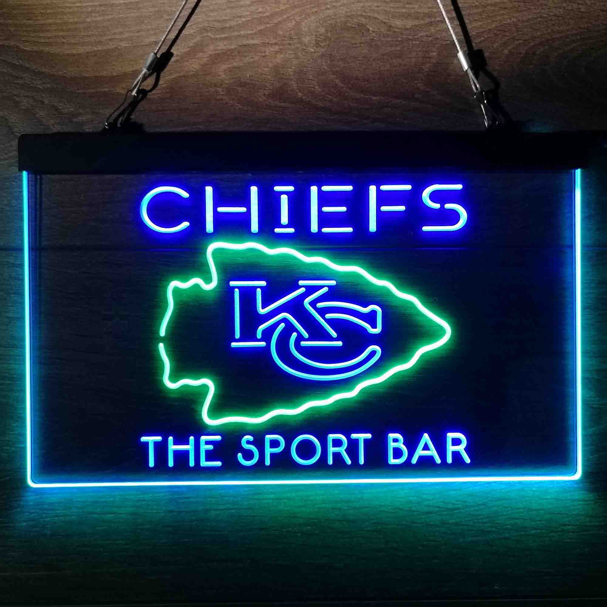 Personalized Kansas City Chiefs Neon-Like Led Light Sign, Chiefs Presents