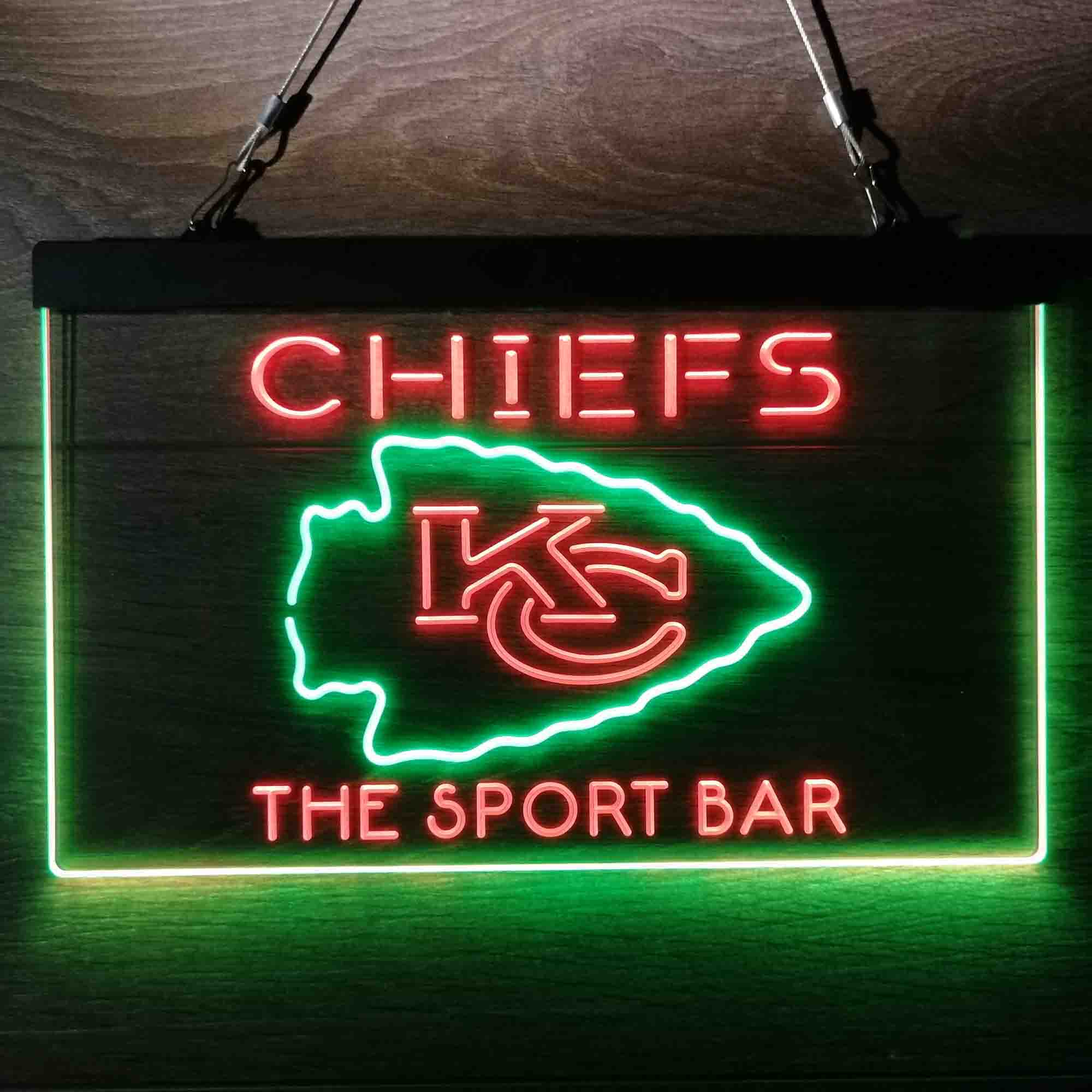 Personalized Kansas City Chiefs Neon-Like Led Light Sign, Chiefs Presents