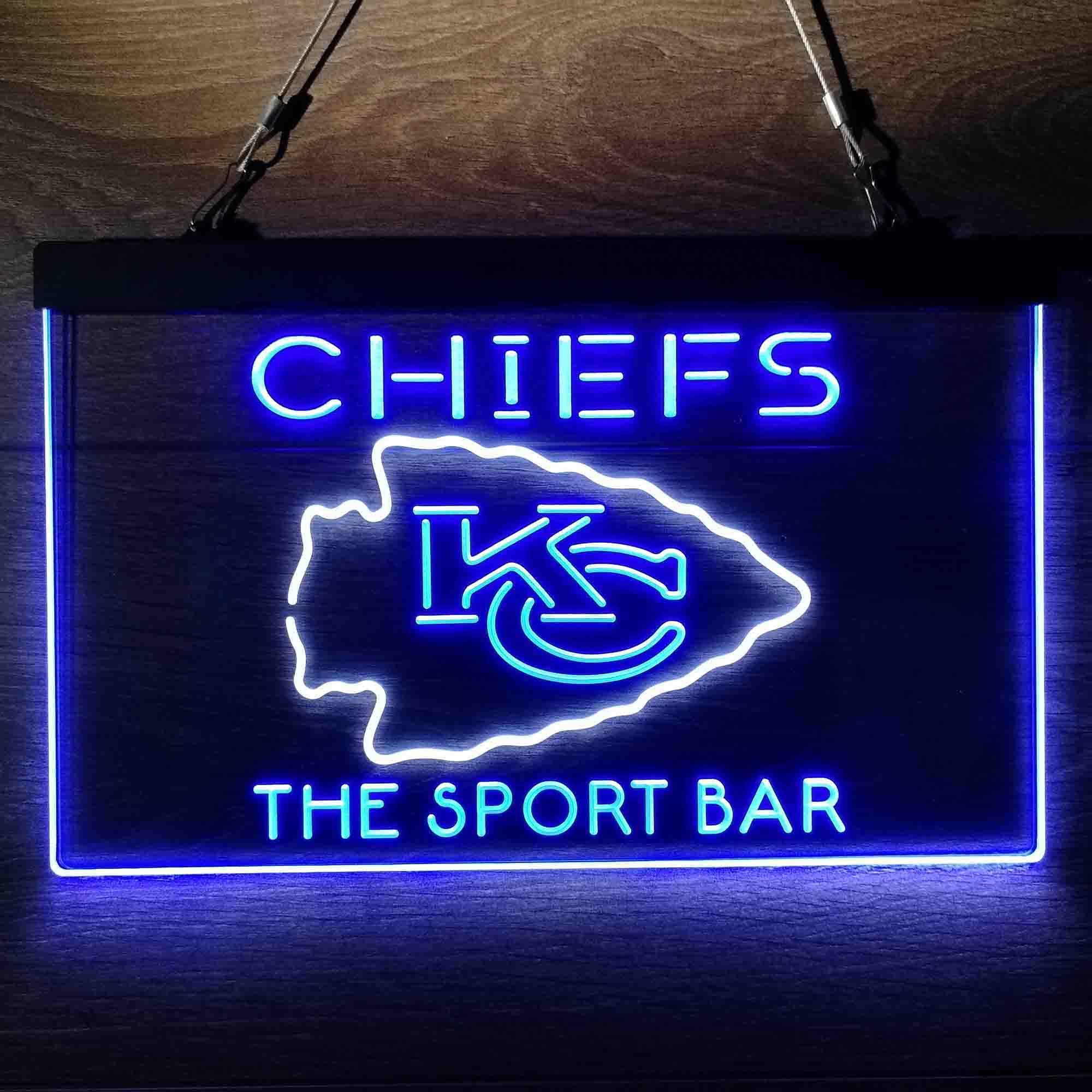 Personalized Kansas City Chiefs Neon-Like Led Light Sign, Chiefs Presents