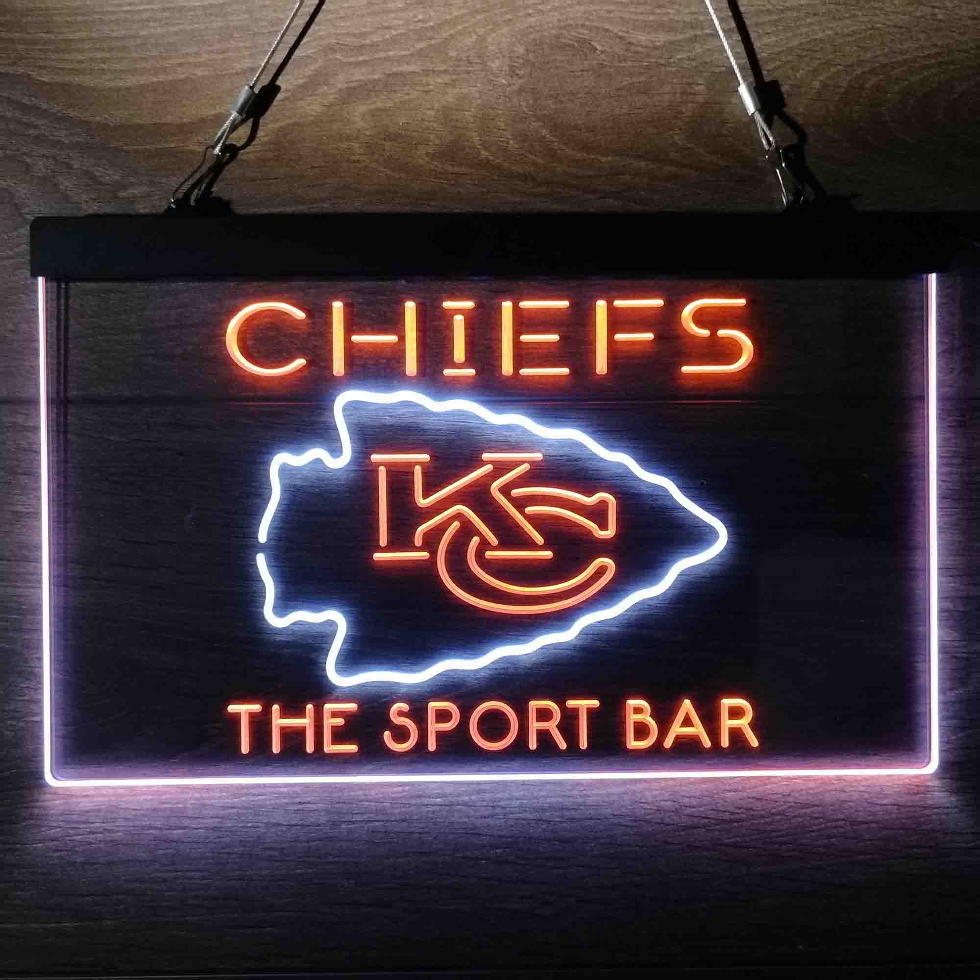 Personalized Kansas City Chiefs Neon-Like Led Light Sign, Chiefs Presents