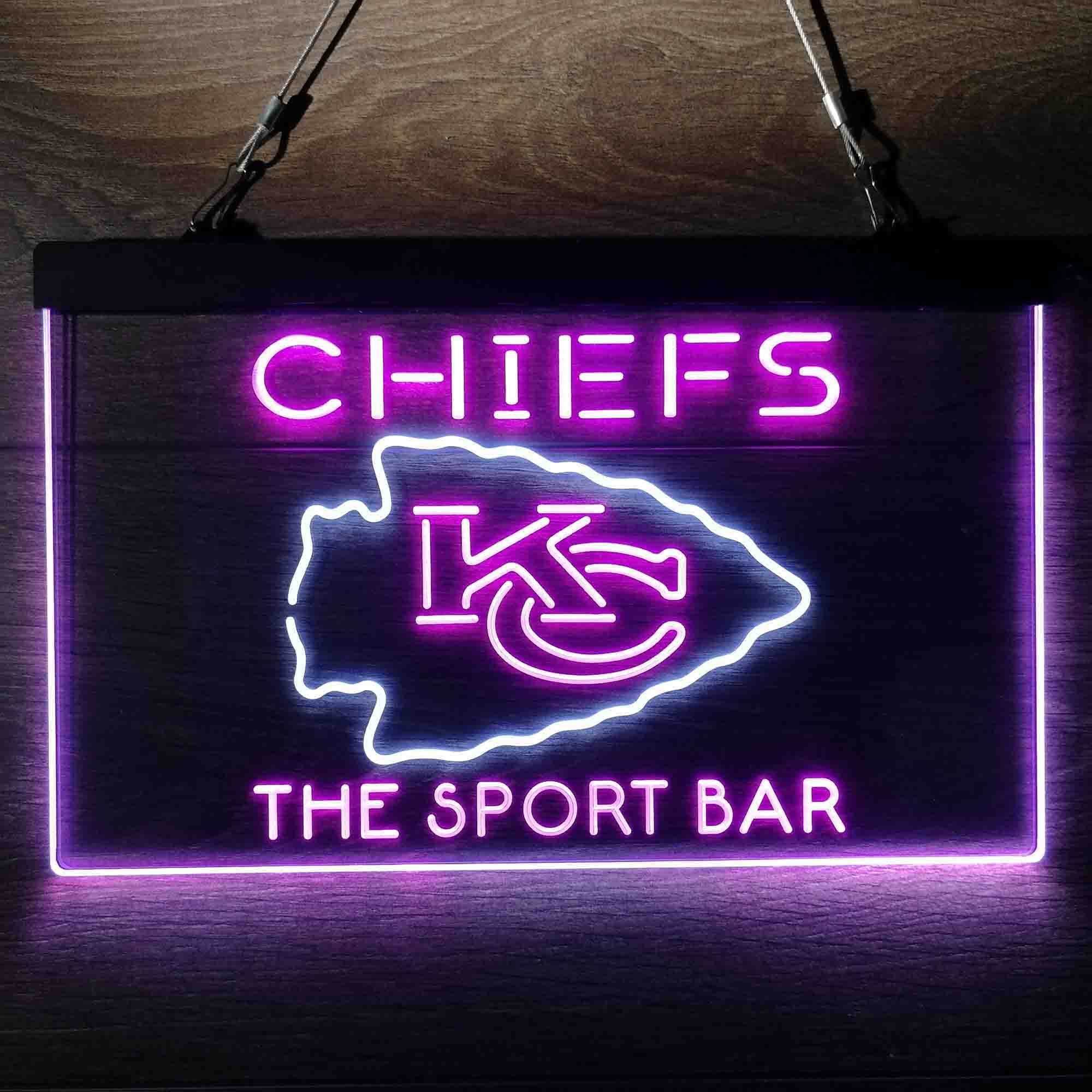 Personalized Kansas City Chiefs Neon-Like Led Light Sign, Chiefs Presents