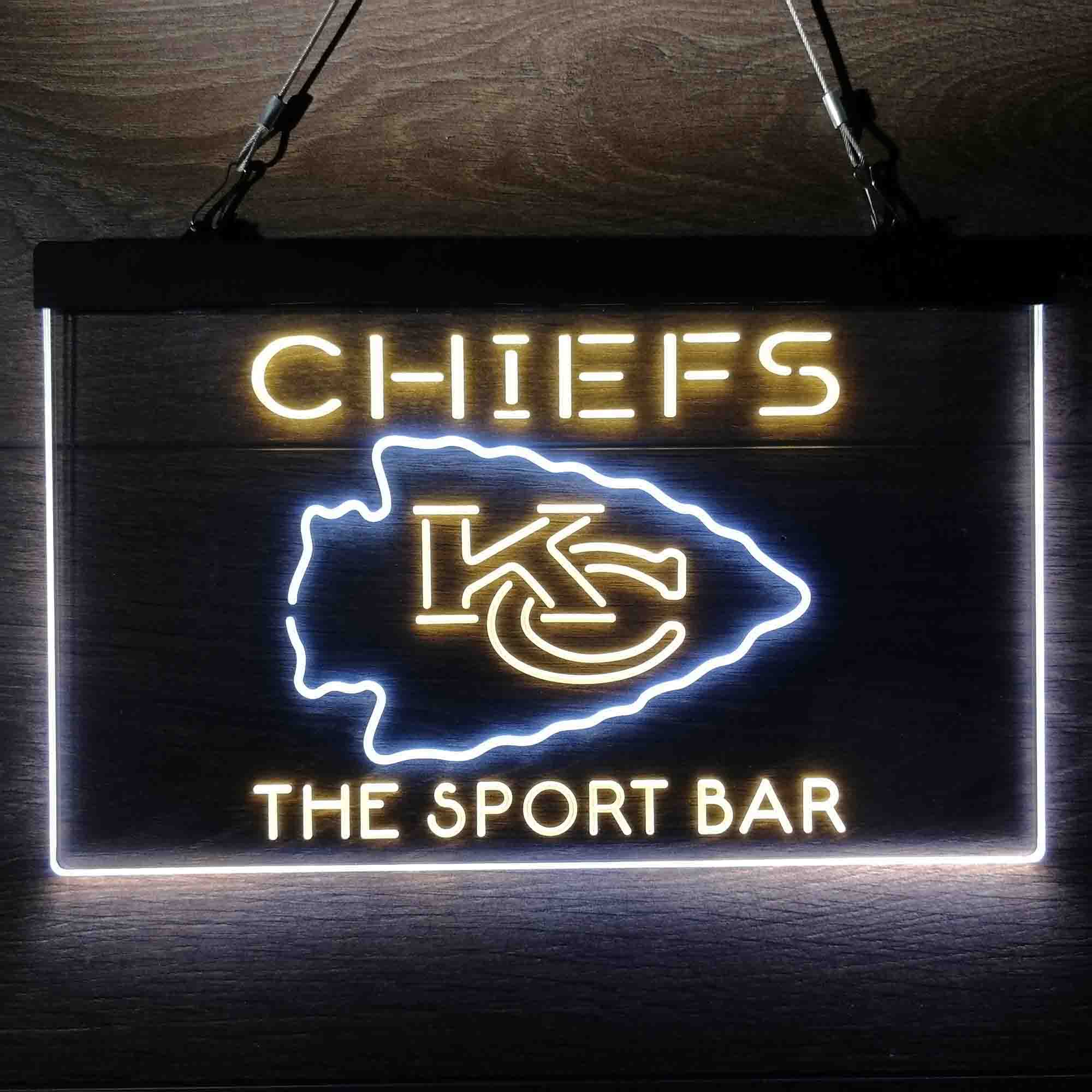 Personalized Kansas City Chiefs Neon-Like Led Light Sign, Chiefs Presents