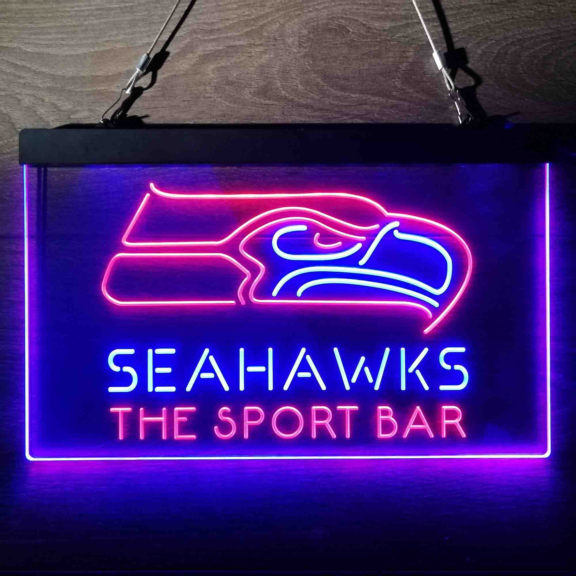 Personalized Seattle Seahawks NFL Football Club Neo LED Light Sign