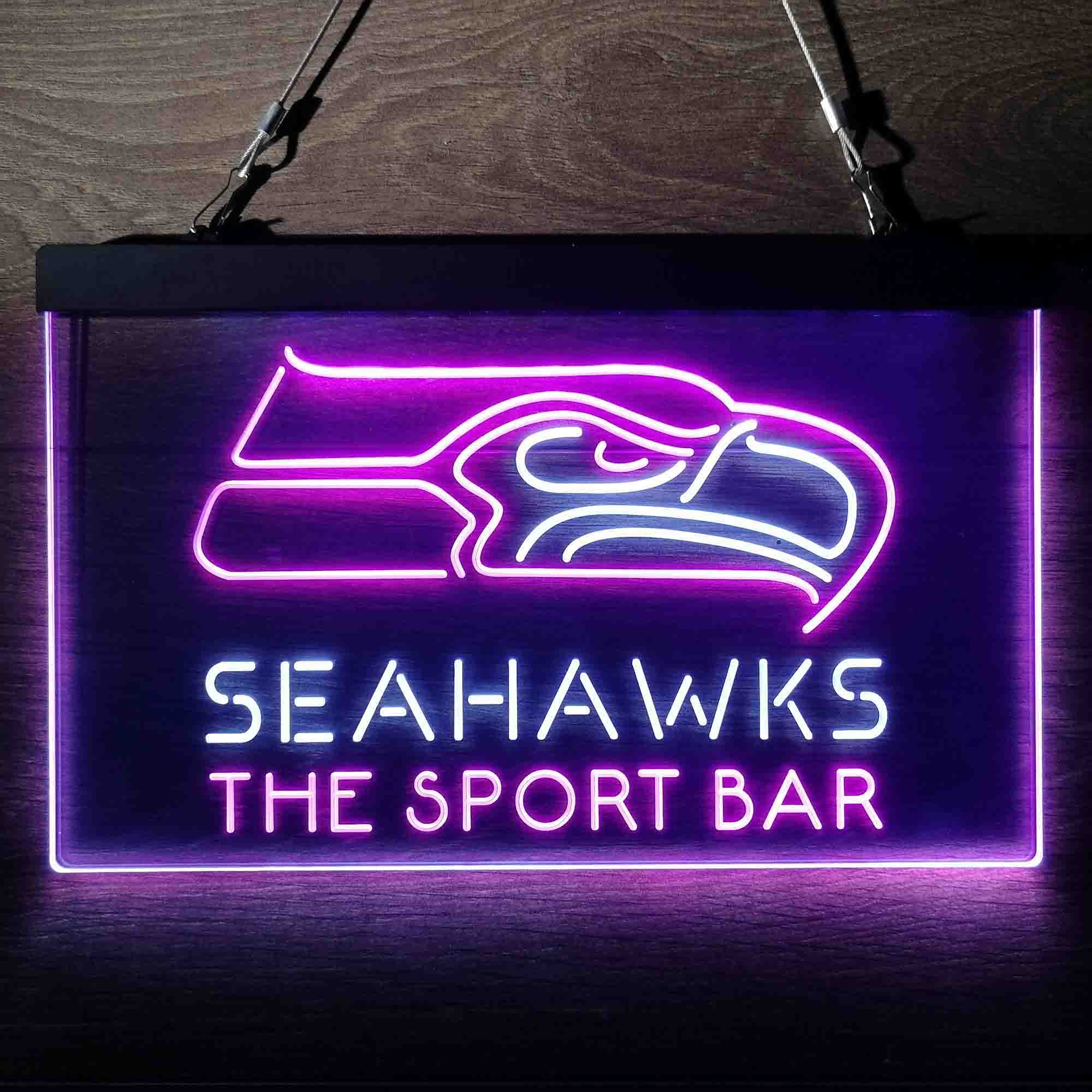 Personalized Seattle Seahawks NFL Football Club Neo LED Light Sign