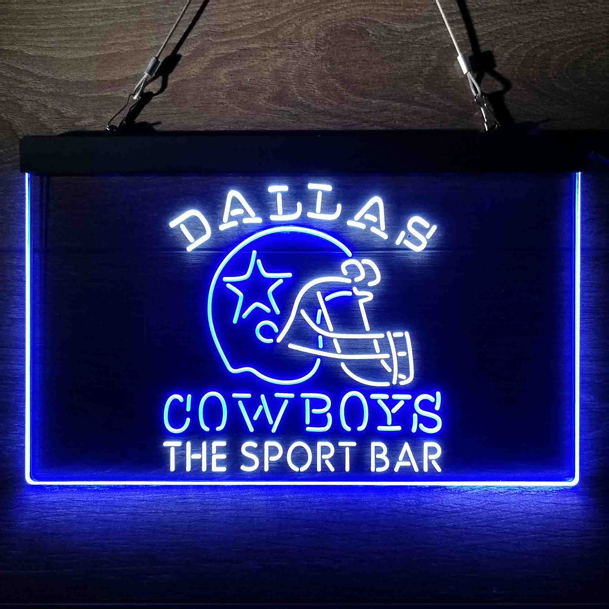 Custom Dallas Cowboys Club Bar Neon-Like LED Sign - Father's Day Gift