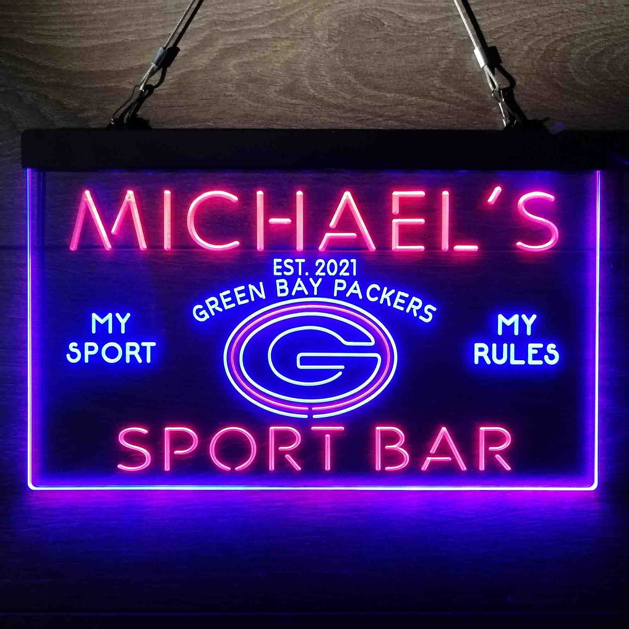 Personalized Green Bay Packers Neon-Like LED Sign - ProLedSign