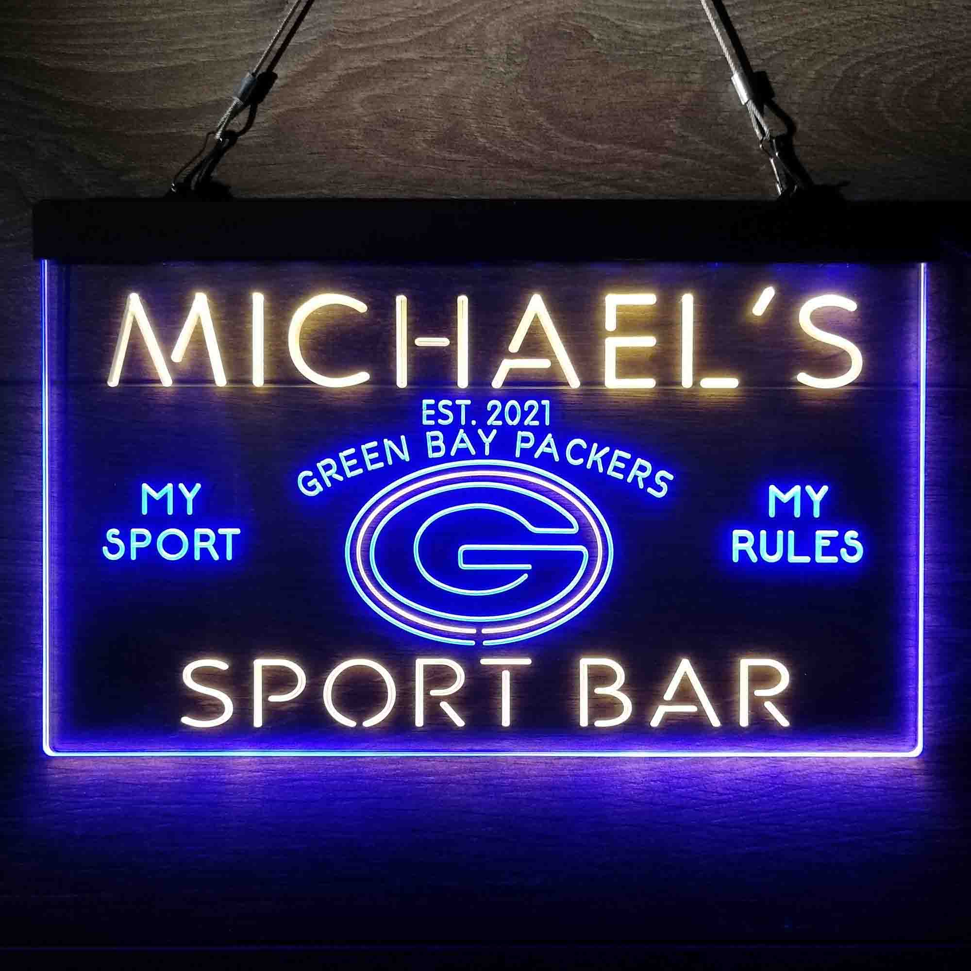 Personalized Green Bay Packers Neon-Like LED Sign - ProLedSign