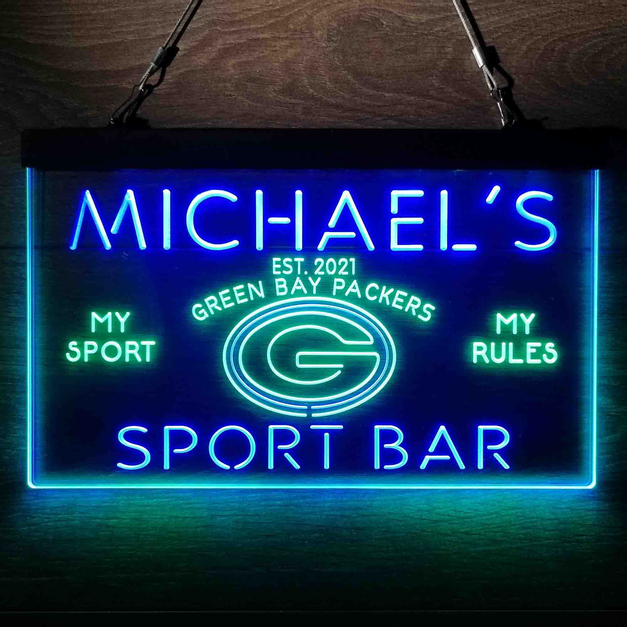 Personalized Green Bay Packers Neon-Like LED Sign - ProLedSign