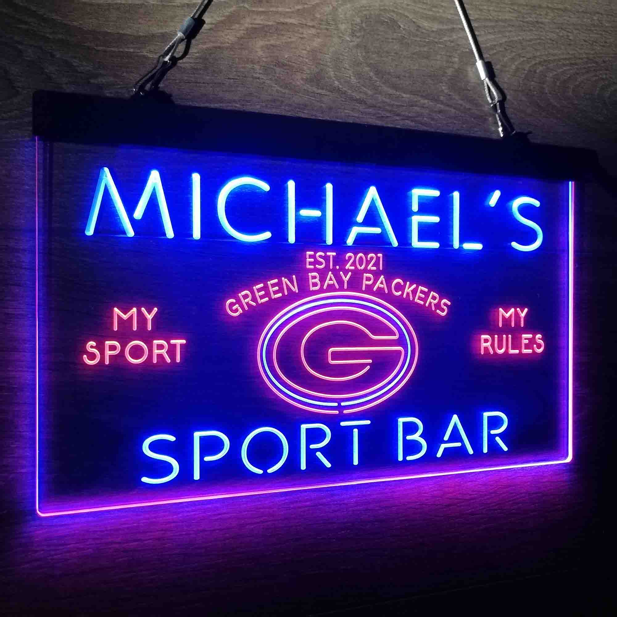 Personalized Green Bay Packers Neon-Like LED Sign - ProLedSign