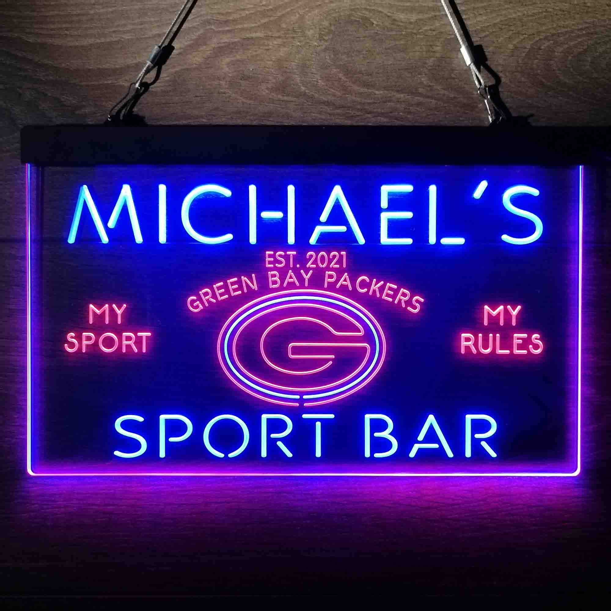 Personalized Green Bay Packers Neon-Like LED Sign - ProLedSign