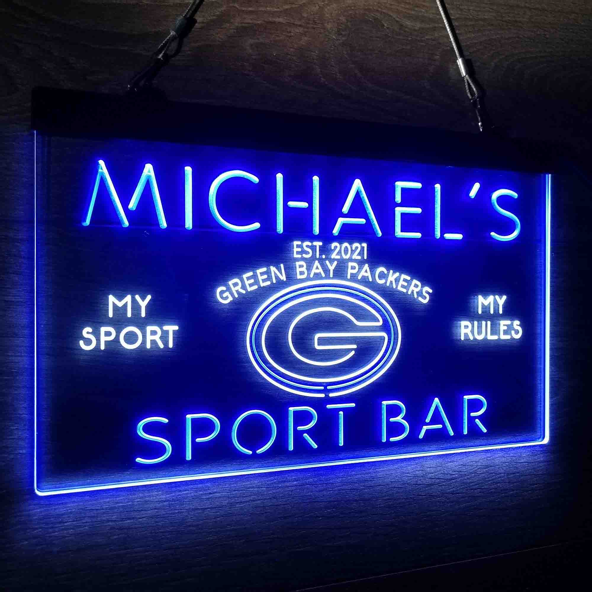 Personalized Green Bay Packers Neon-Like LED Sign - ProLedSign