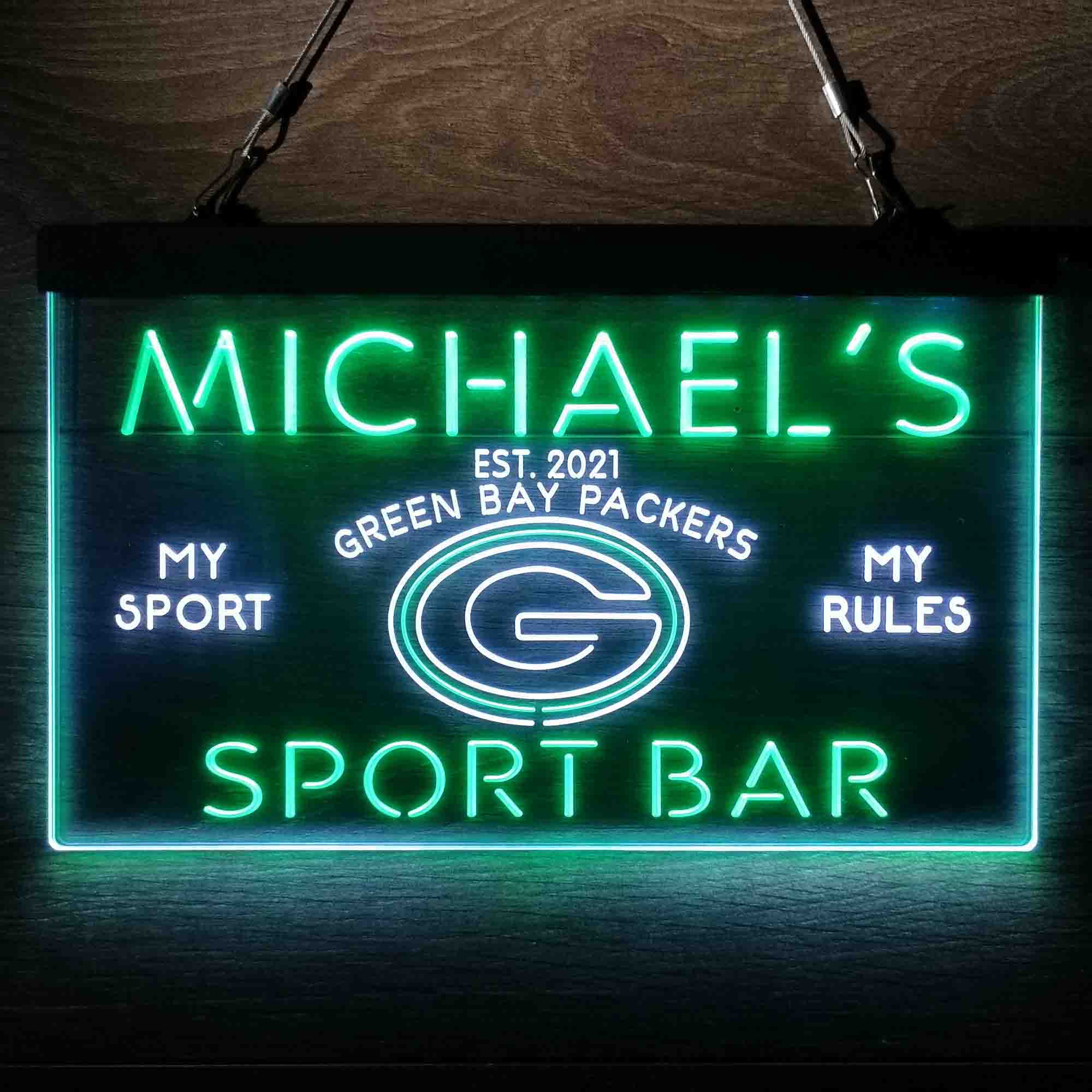 Personalized Green Bay Packers Neon-Like LED Sign - ProLedSign