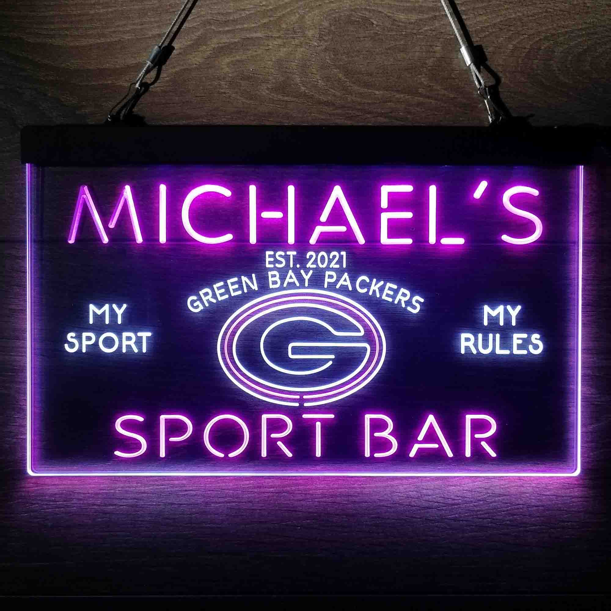 Personalized Green Bay Packers Neon-Like LED Sign - ProLedSign