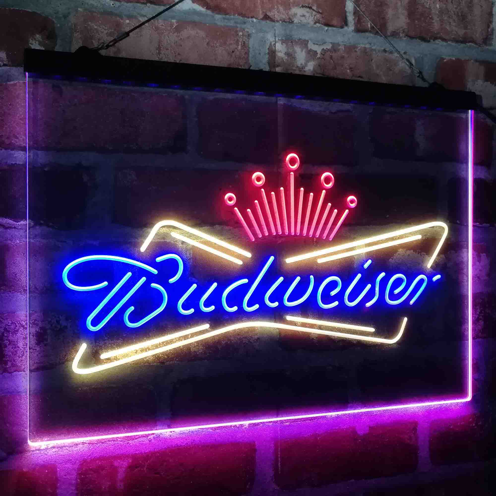 Budweiser King Beer Bar Neon LED Sign 3 Colors