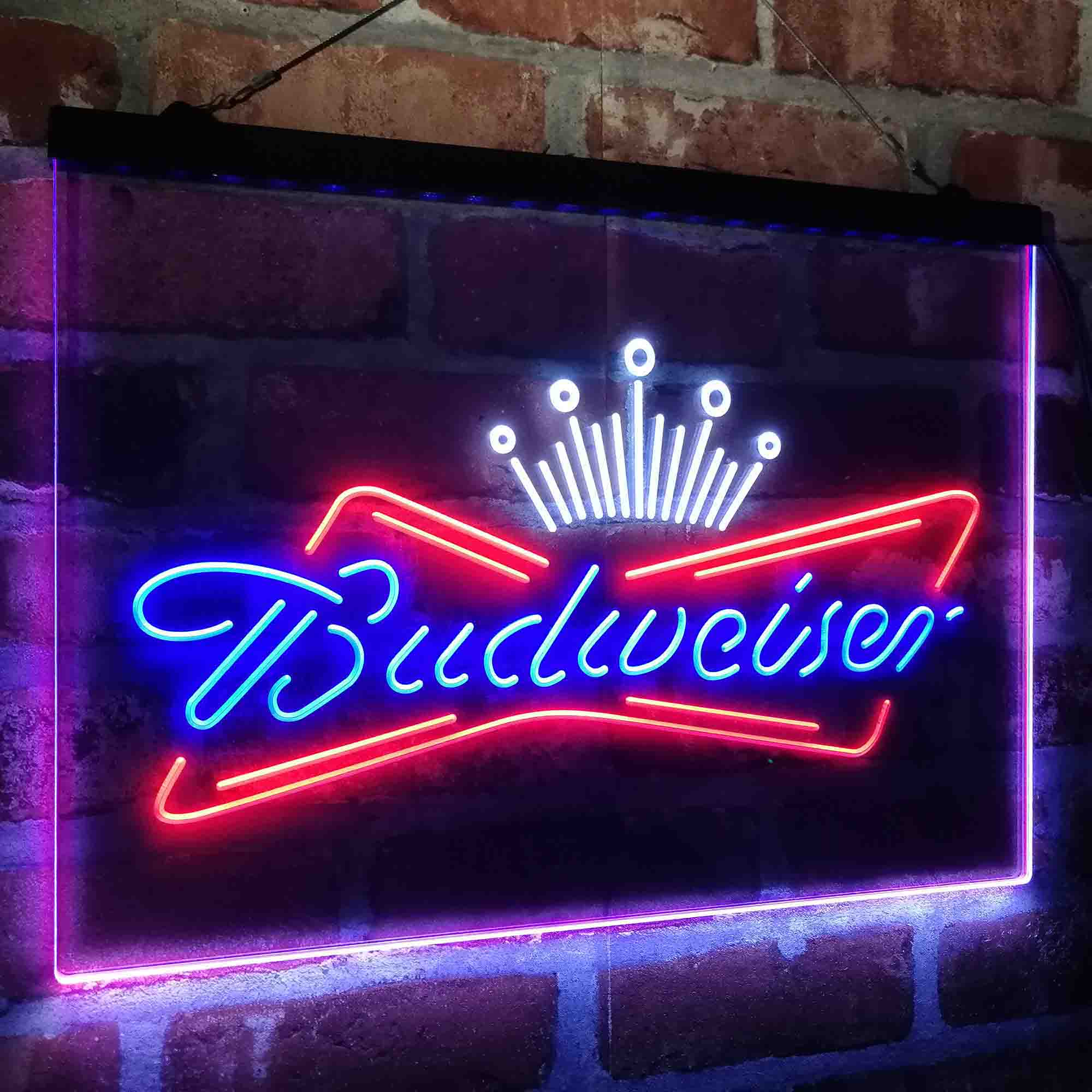 Budweiser King Beer Bar Neon LED Sign 3 Colors