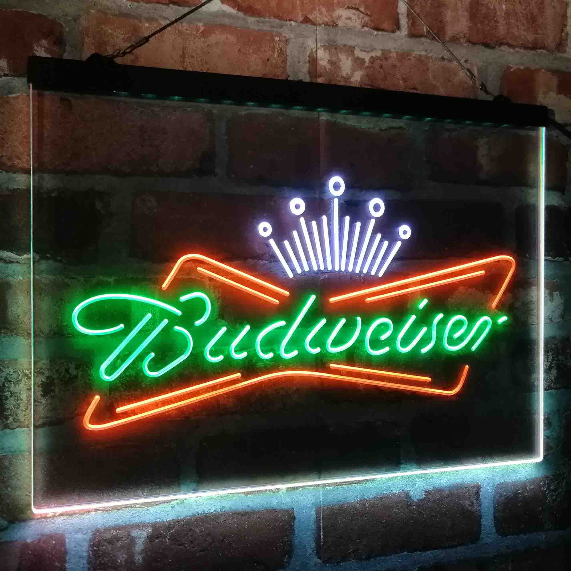 Budweiser King Beer Bar Neon LED Sign 3 Colors