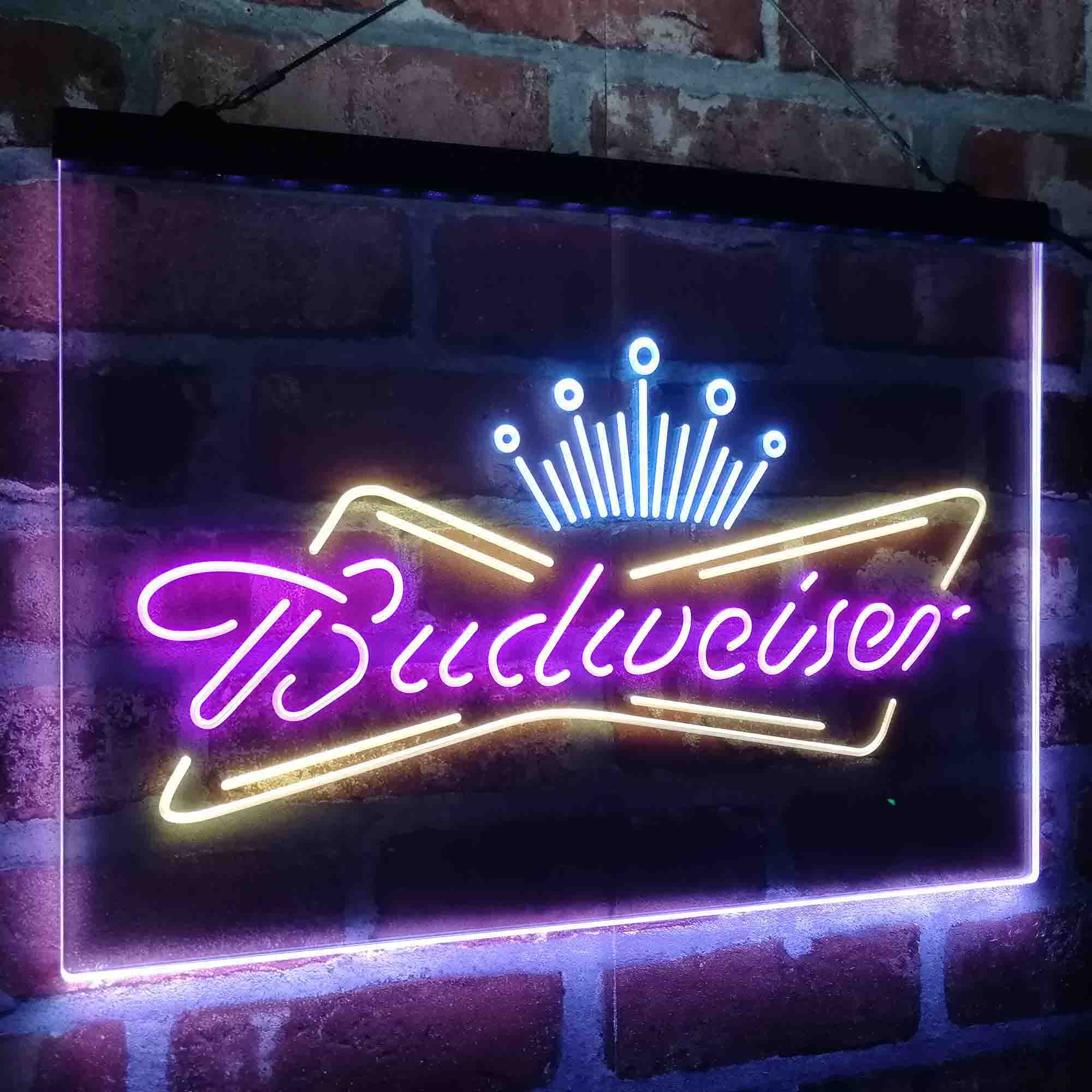 Budweiser King Beer Bar Neon LED Sign 3 Colors