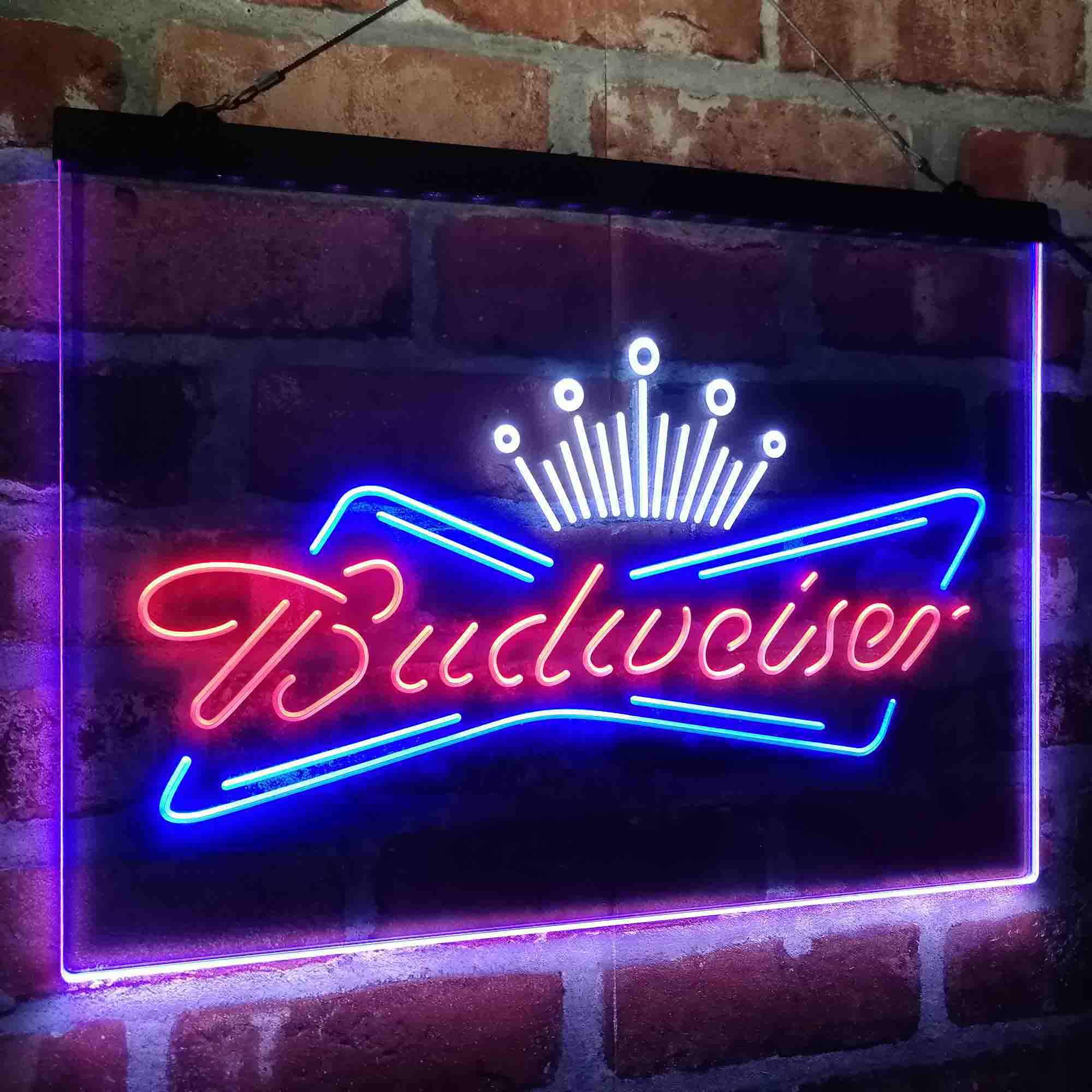 Budweiser King Beer Bar Neon LED Sign 3 Colors