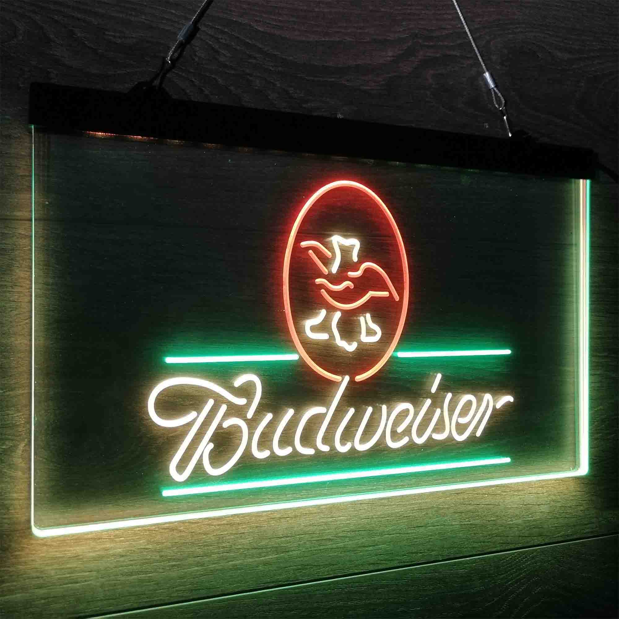 Budweiser Eagle US Beer Company Bar Decor Neon LED Sign 3 Colors
