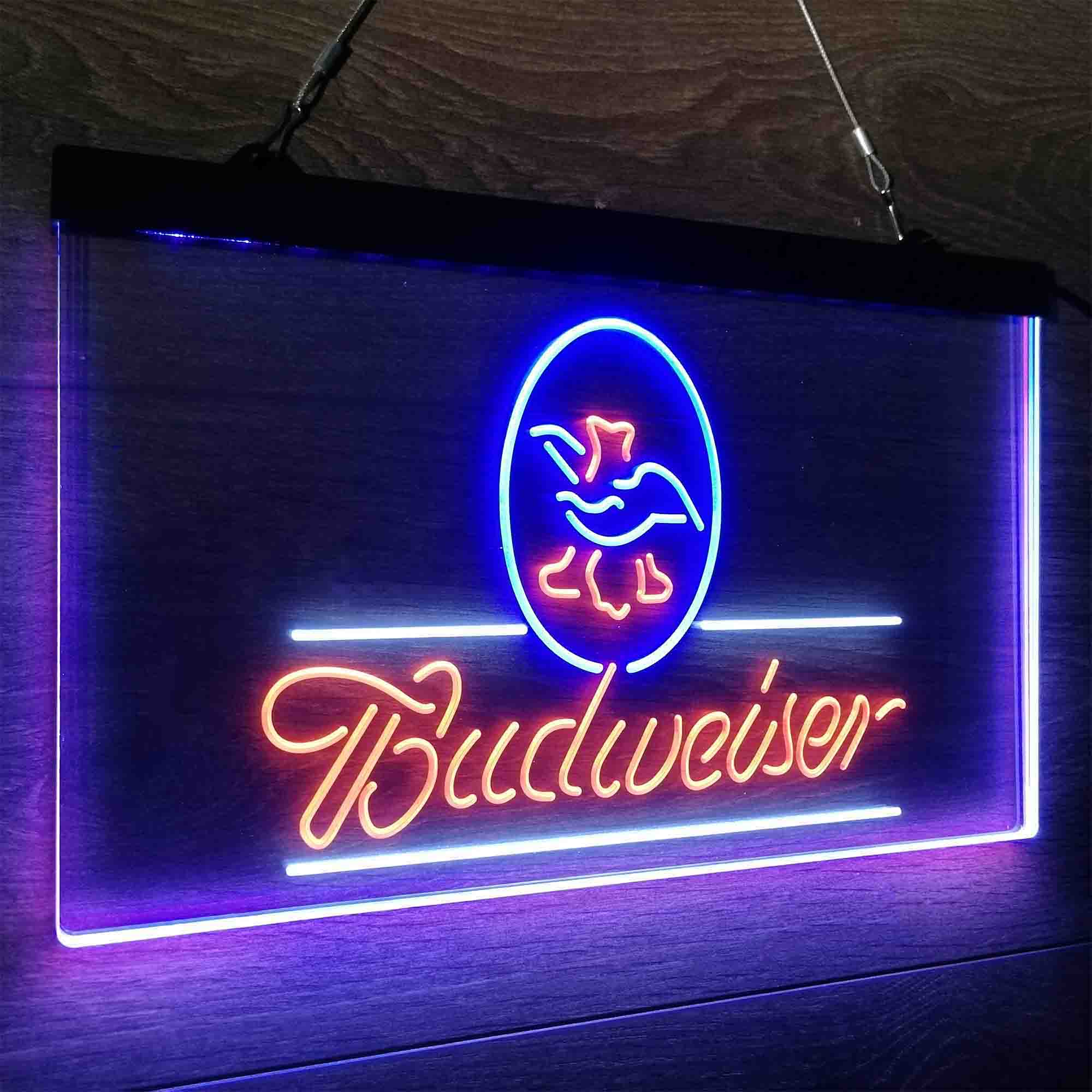 Budweiser Eagle US Beer Company Bar Decor Neon LED Sign 3 Colors