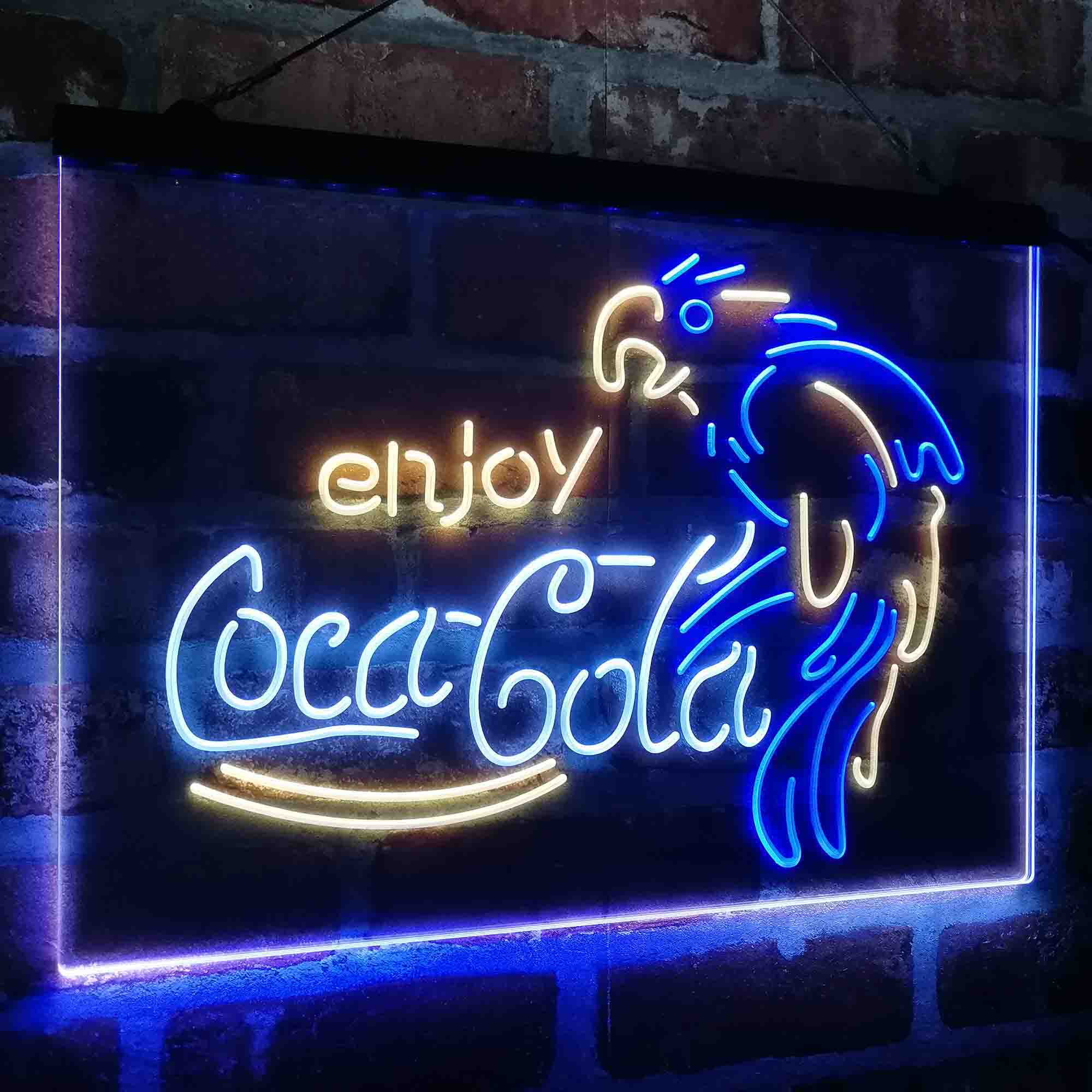 Coca Cola Classic Logo Bar Neon LED Sign 3 Colors