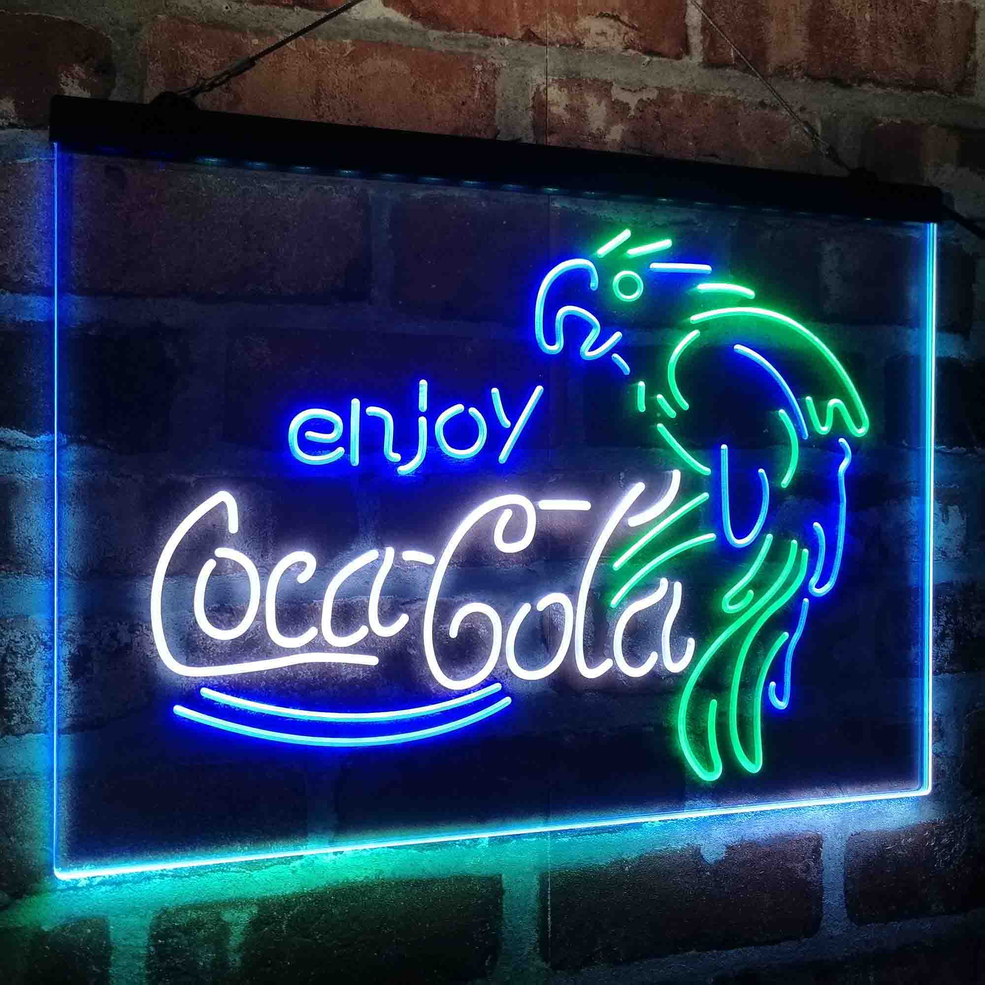 Coca Cola Classic Logo Bar Neon LED Sign 3 Colors